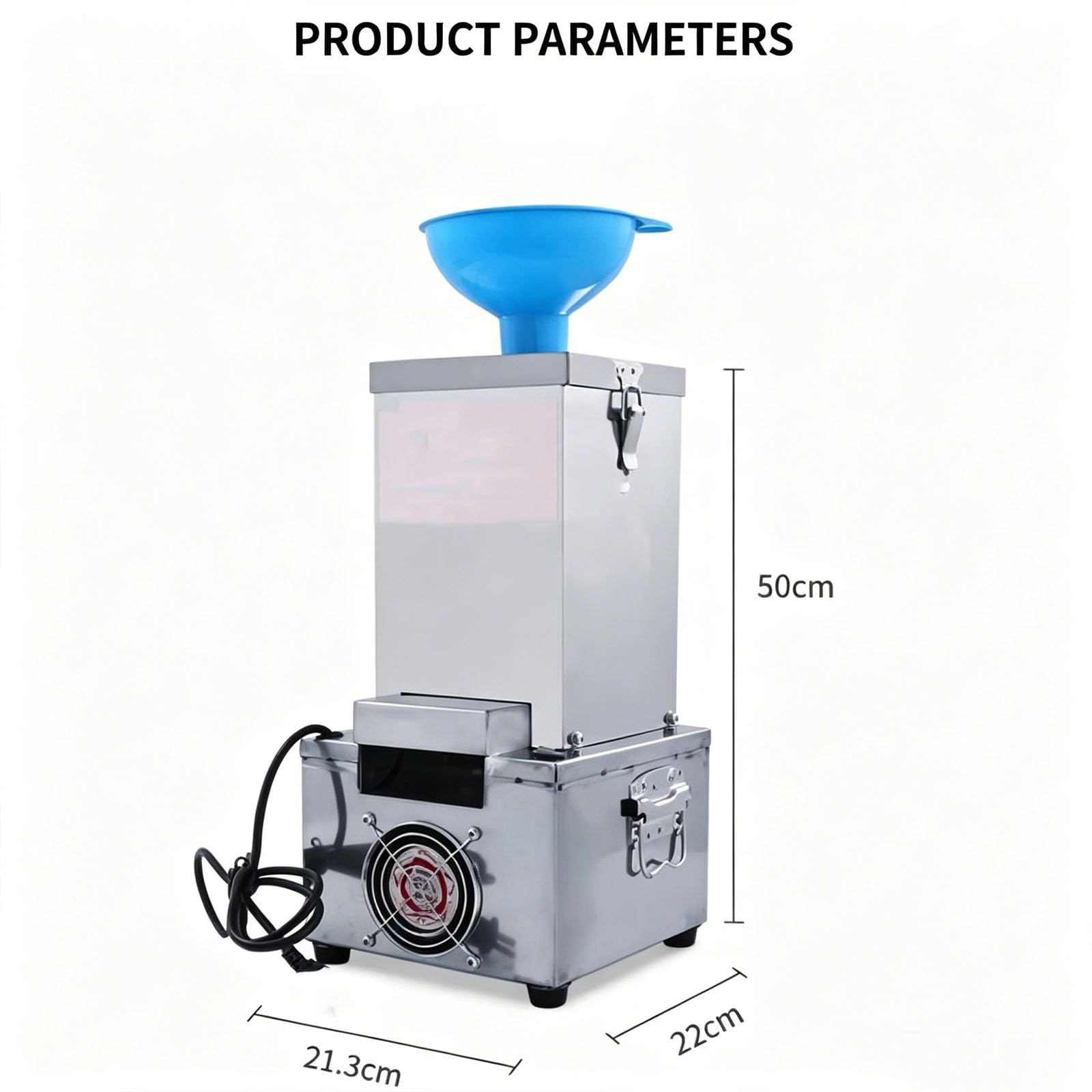 Knoblauchschälmaschine, Edelstahl Automatischer Separator mit großem Einlass, 27 kg/h Produktion, ideal für Küche und Restaurant, effizientes und sauberes Schälen