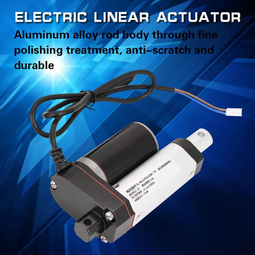 Attuatore Lineare DC 12V Attuatore Lineare Elettrico per Impieghi Gravosi a Corsa 35mm a Velocità Massima di Sollevamento 1000N 10mm / s per Uso Elettronico Medico Auto