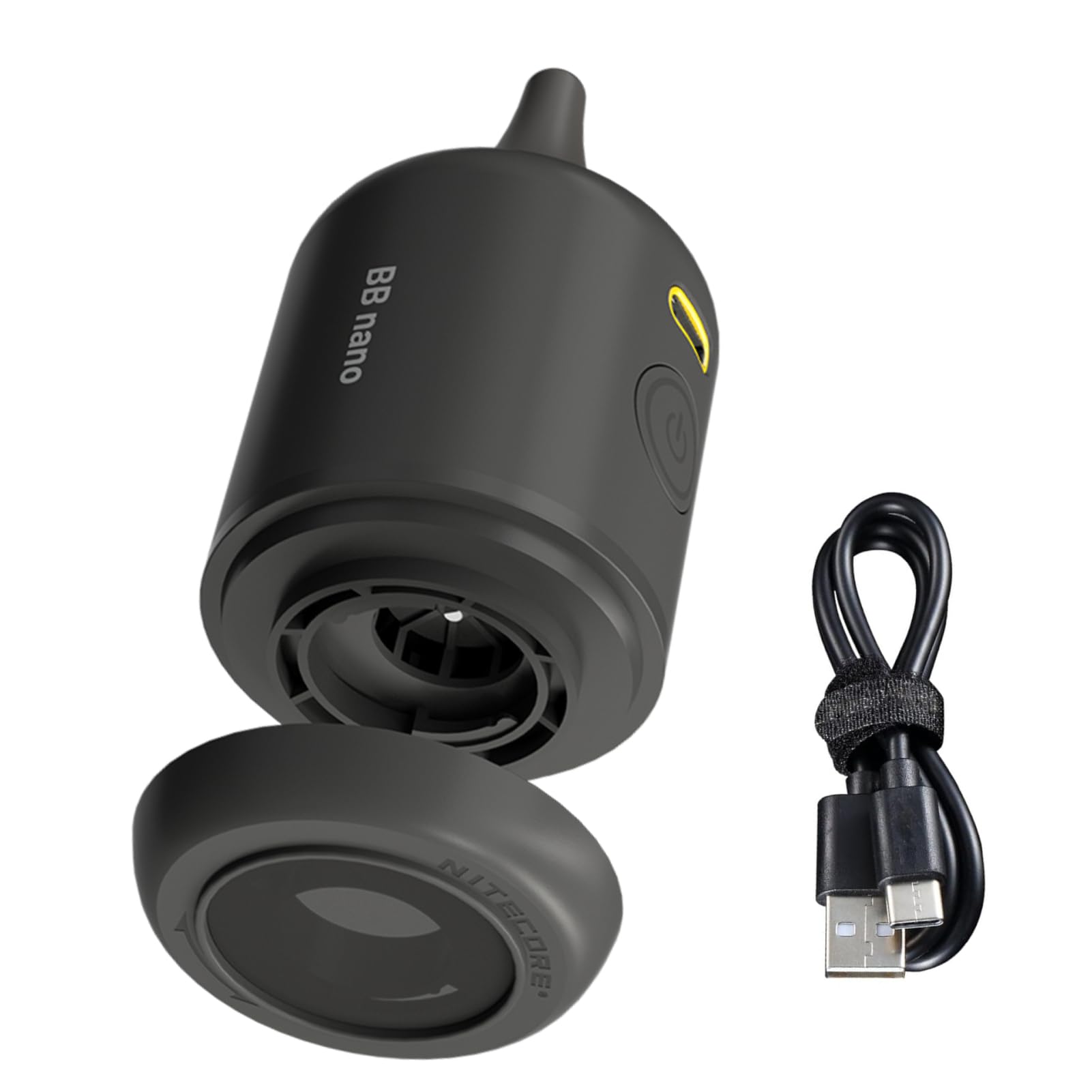 Nitecore BB Nano soplador de fotografía electrónica para la cámara y la Velocidad del Viento de la Lente de 80Km / h, Cepillo magnético de liberación rápida y Filtro de Alta Densidad.