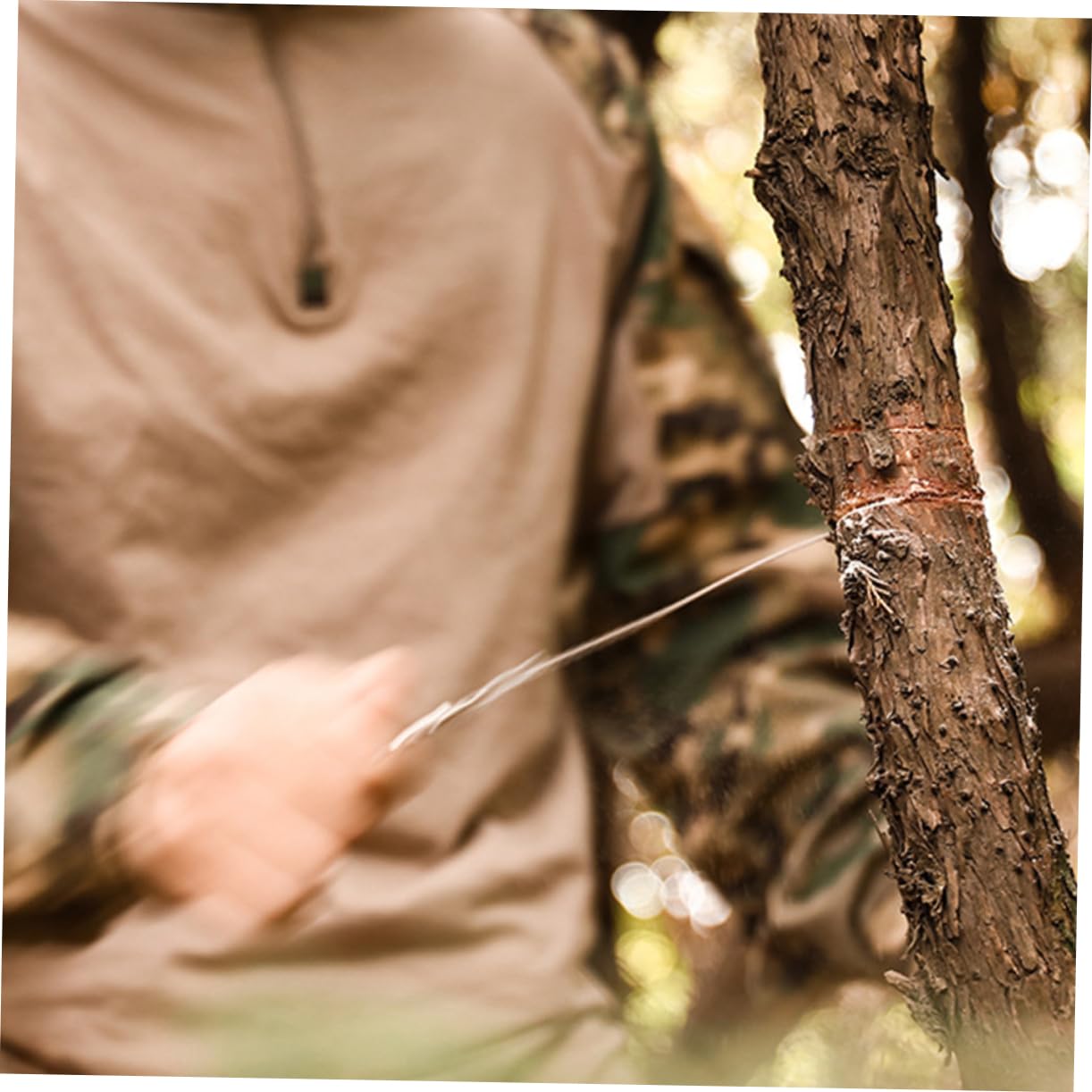 POPETPOP 4pcs Stainless Steel Wire Saws Survival Camping Gear Pruning Saws Outdoor Tools