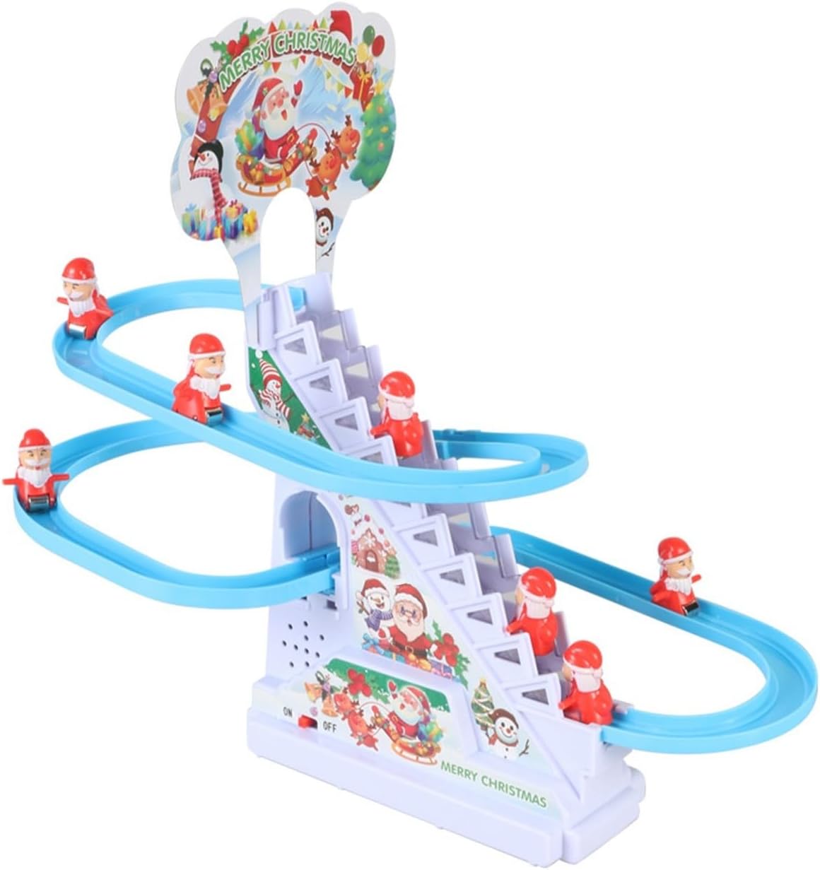 Electric Climbing Santa with Electric Slide Rail Automatic