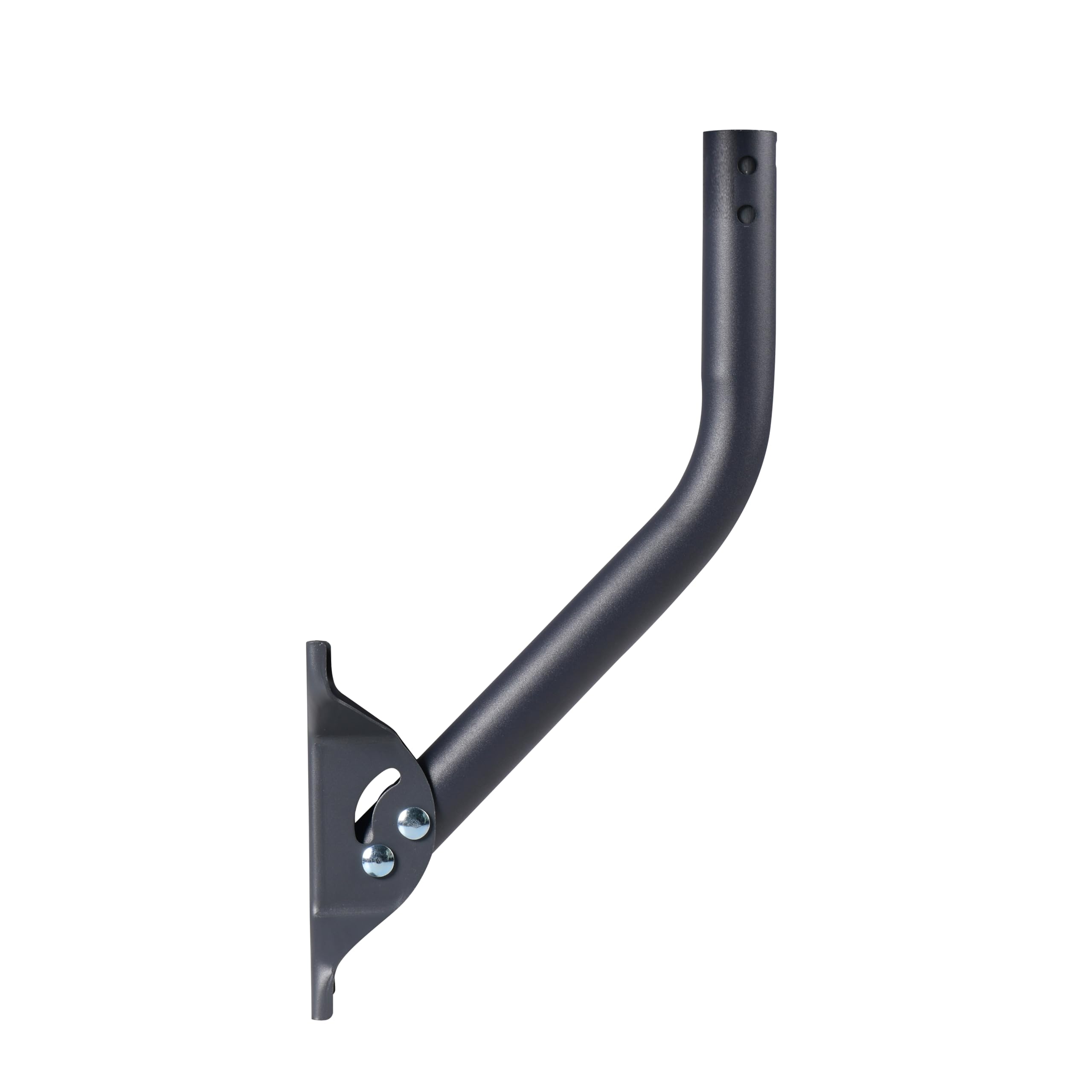 CEKAY Universal Mounting Pole (Diameter 1 1/2", Length 17") - J Pole Mount for Antenna & Starlink Dish & Weather Station - Adjustable Pivot/Lock Bracket for Wall, Eave or Roof Mounting