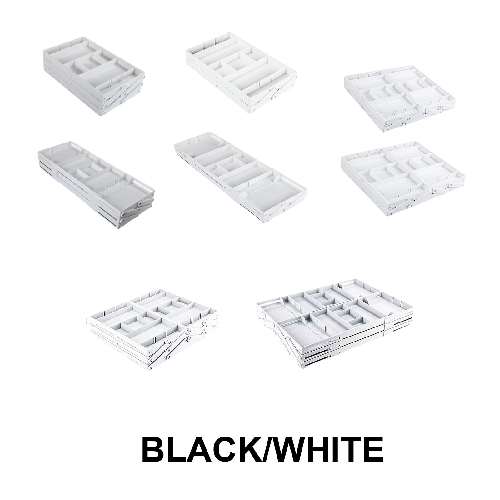 Vassoio per utensili espandibile organizer per cassetti pieghevole per contenere gioielli cancelleria forniture per ufficio posate da cucina vassoio da cucina
