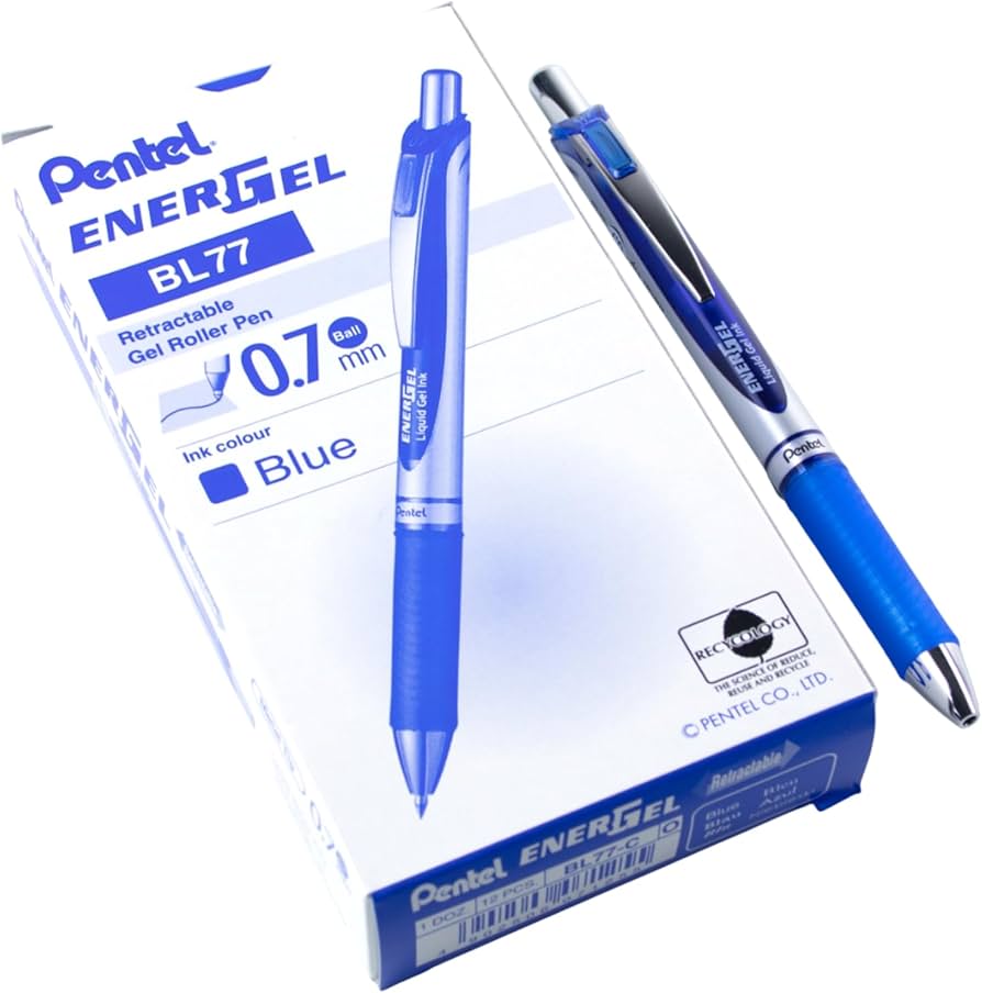 Amazon.com: Pentel BL77-CO Energel XM Retractable Gel Pen with 0.7