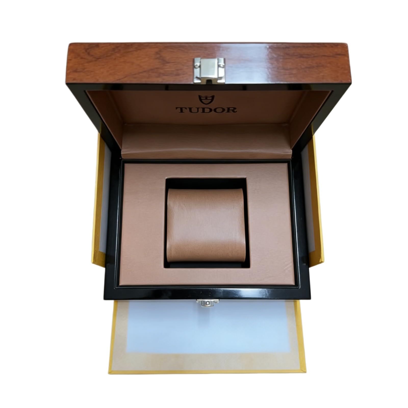 Organizer Orologi Legno Alta Lucentezza Vetrina Espositrice Orologio Singolo Borsa Rossa Scatola per Tudor Style