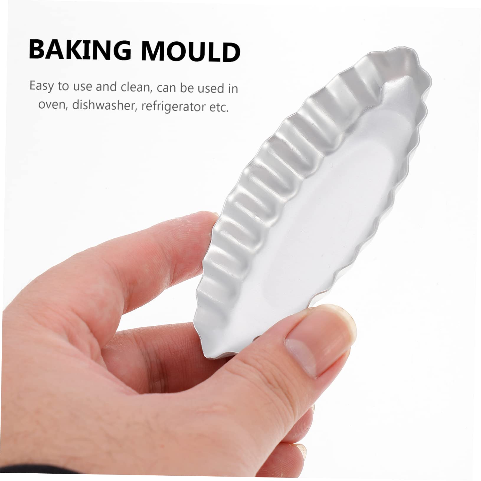 Mikinona Aluminum Cake Molds Set of 6 Mini Baking Molds Baking Dies Non-stick for Home