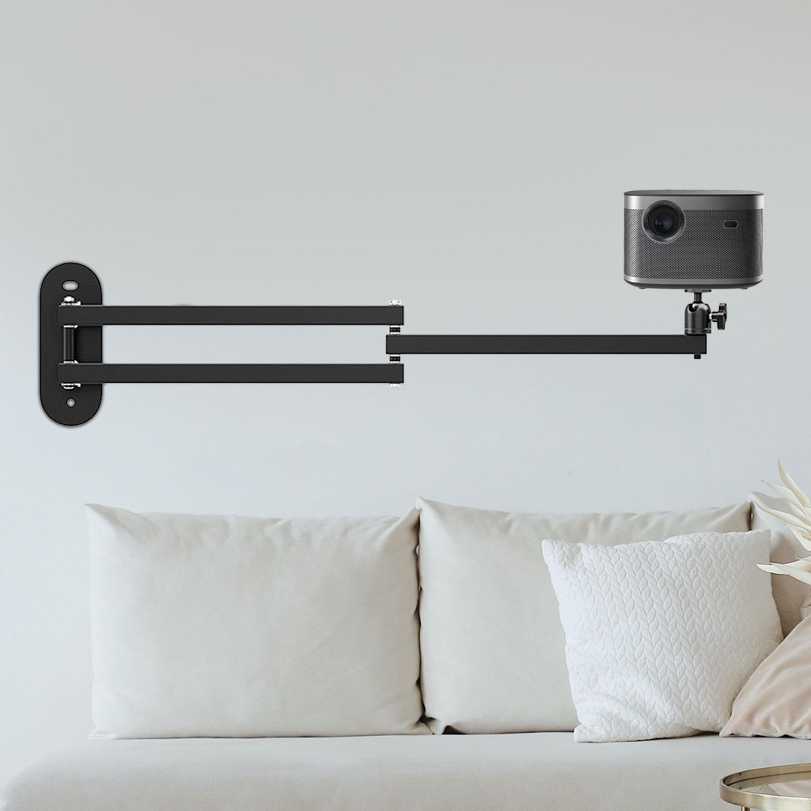 Soporte de pared para proyector de metal biaxial de 80 cm, biaxial de 80 cm