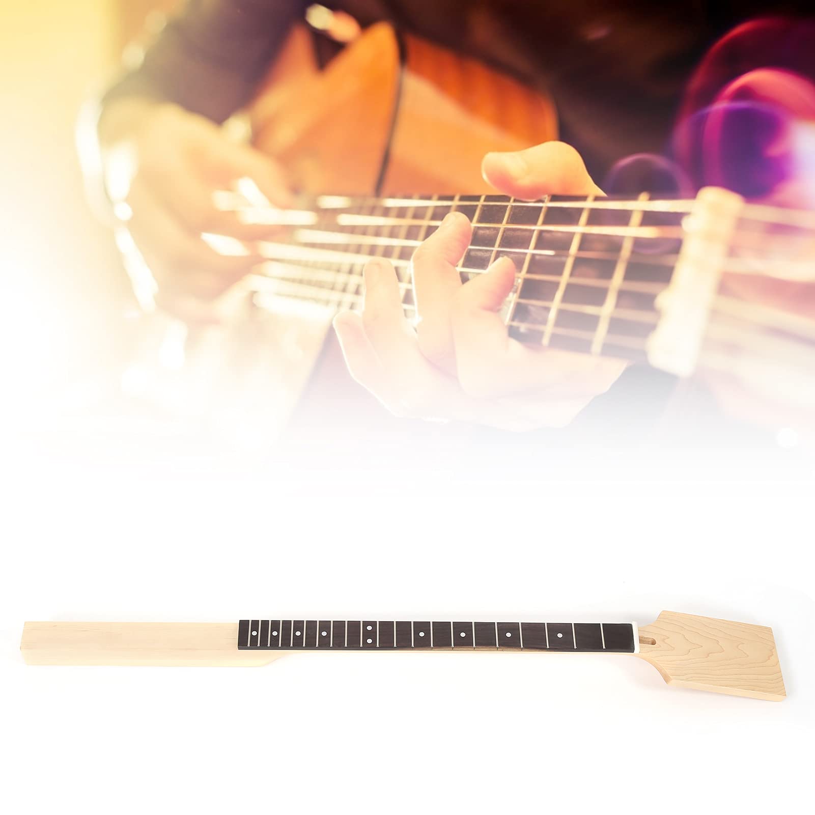 Gitara szyja, odporna na zużycie, łatwa do wymiany, akcesoria do instrumentów muzycznych z palisandru klonowego Podstrunnica 21 szlaków do gitary cygar Box