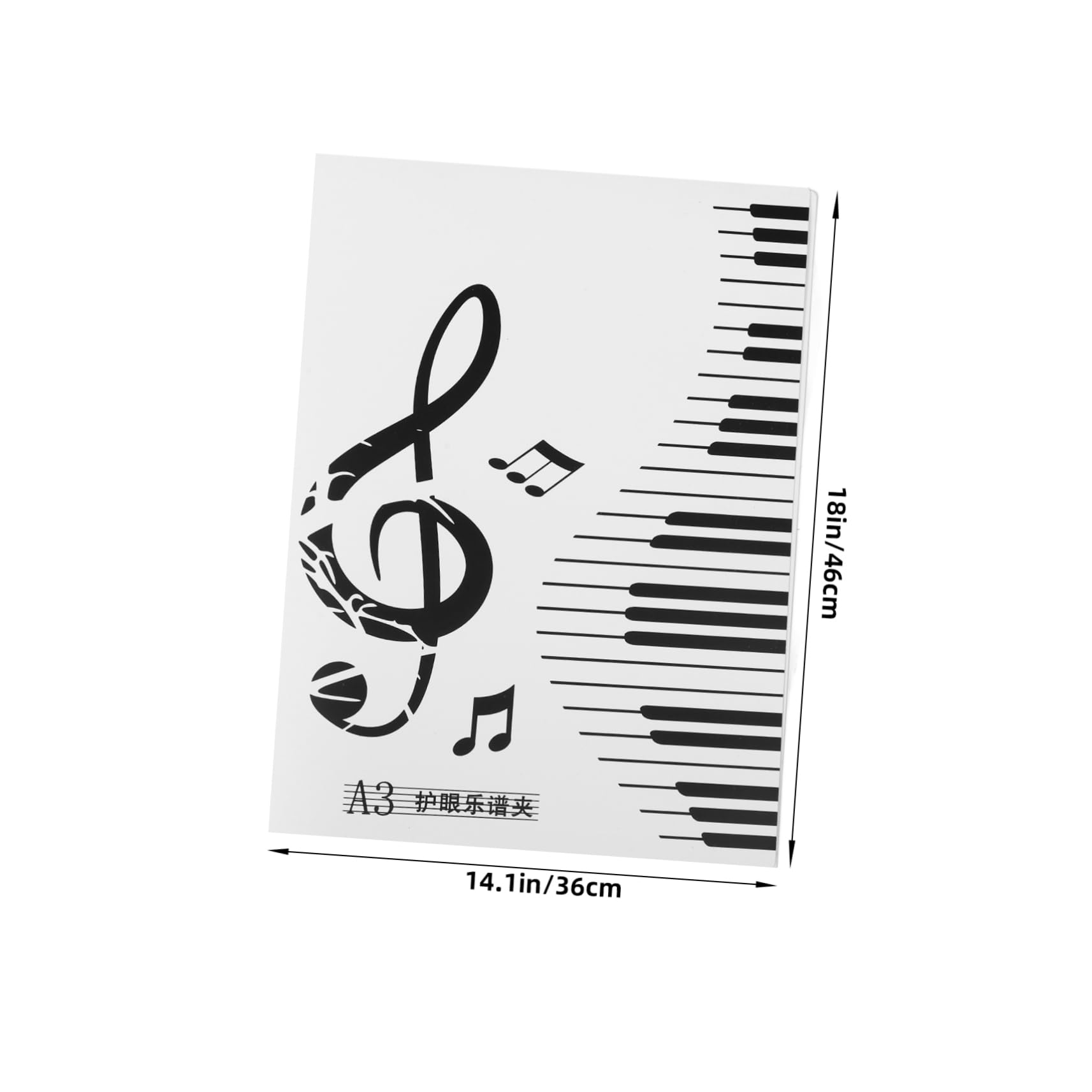 JOINPAYA Sheet Music Storage Choir Folder Plastic Folder A3 20 Pages for Piano and Band