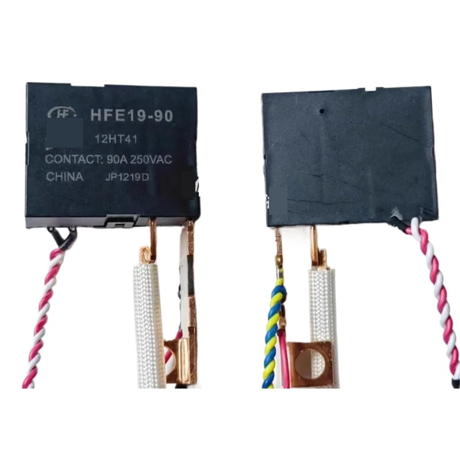 1 relé HFE19-90 12HT41 12 V 90 A 250 V CA Relé de enclavamiento