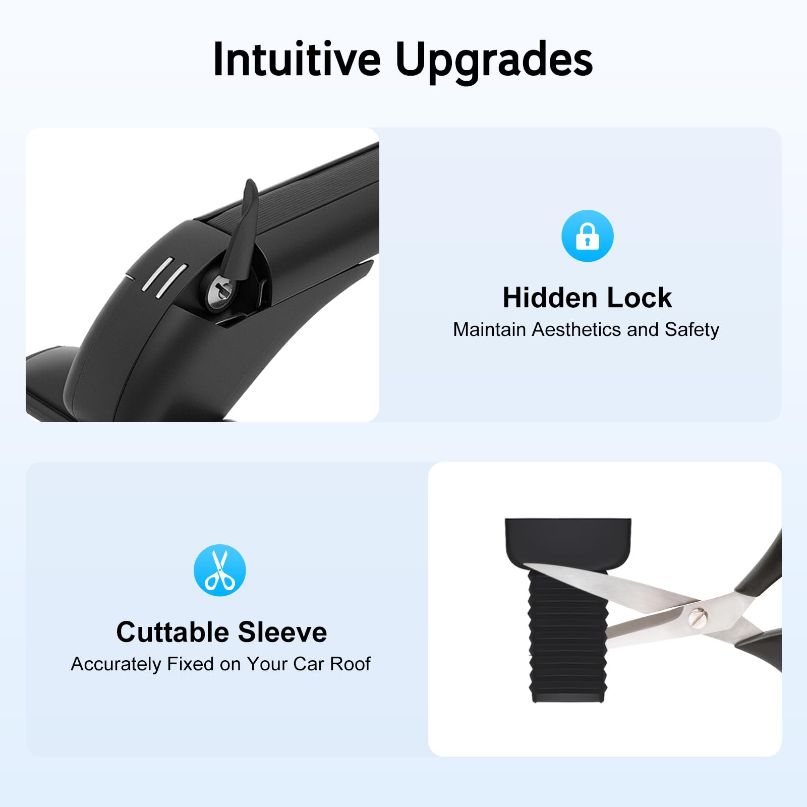 2PCS Top Roof Rack Cross Bar, 39.4" Adjustable Window Frame Lockable Anti-Theft Design Universal Luggage Rack Fits Honda Civic 2006-2020 Car Roof Bars for Car Roof Cross Bar Carrier, 165LBS Max Load