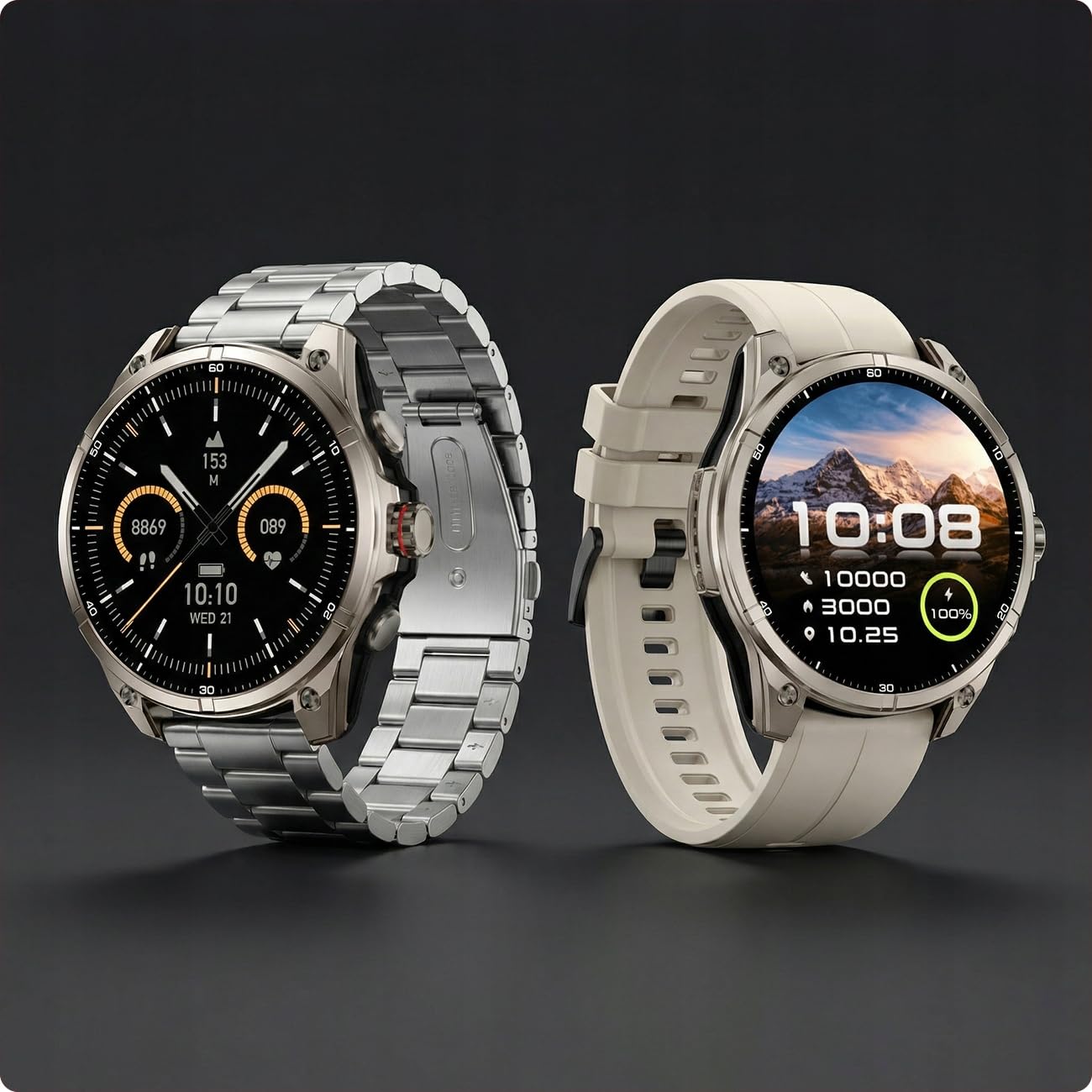 Zegarek Smartwatch Męski GPS Sportowy AMOLED Puls SpO2 Wodoodporny Menu PL