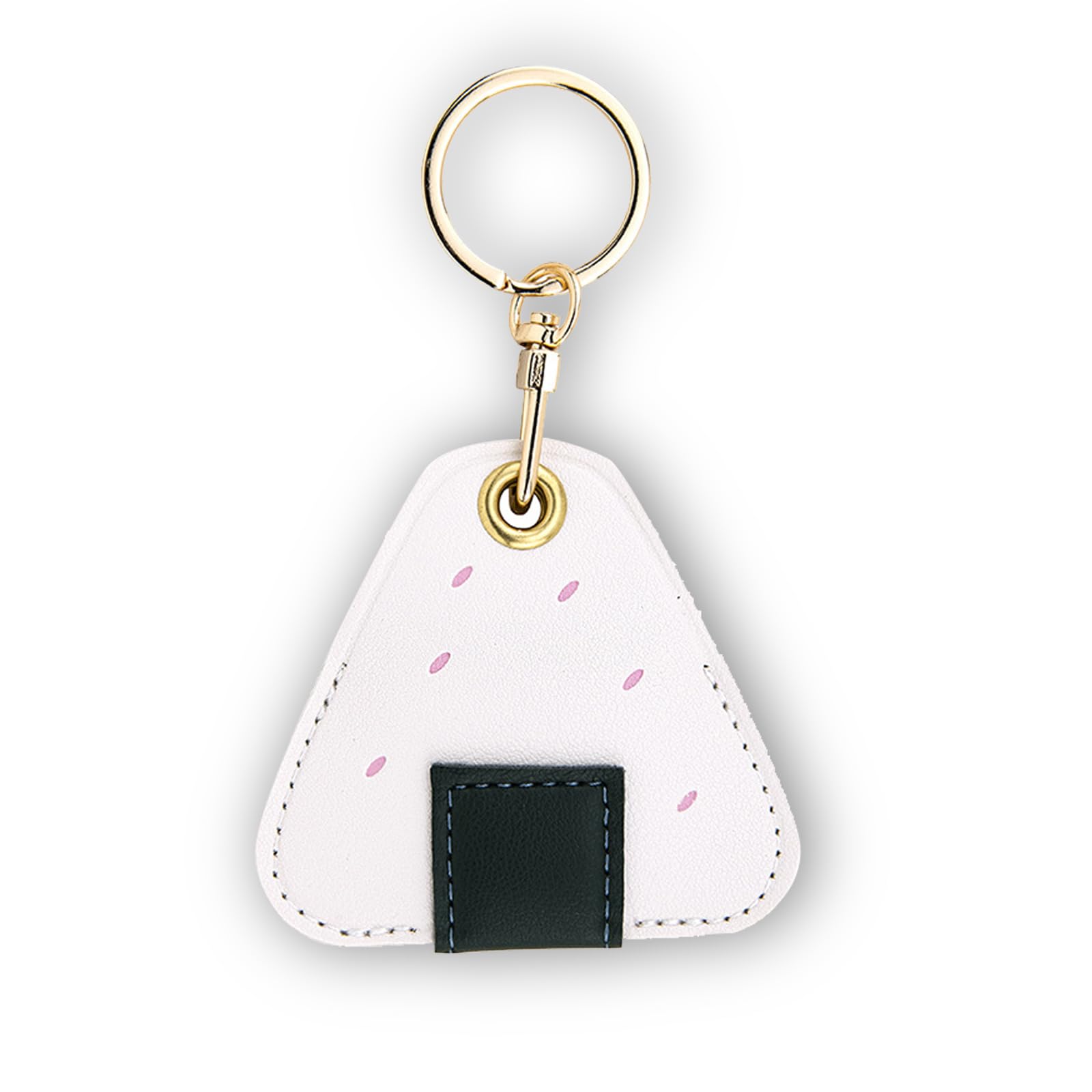 Leather Keychain Case Holder Compatible with Apple AirTag, GPS Airtag Keychain Finder Tracker with Key Ring, Anti-Scratch Protective Air Tag Cover