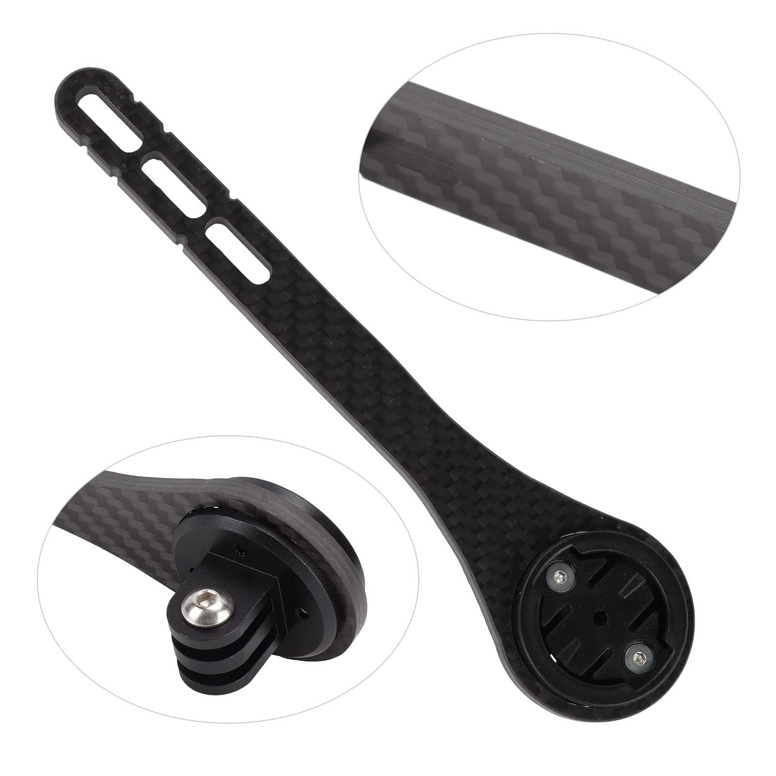 Bikes Out Front Computer Mount, Carbon Fiber Cycling Bikes Handlebar Extended Mount for for Wahoo for Bryton