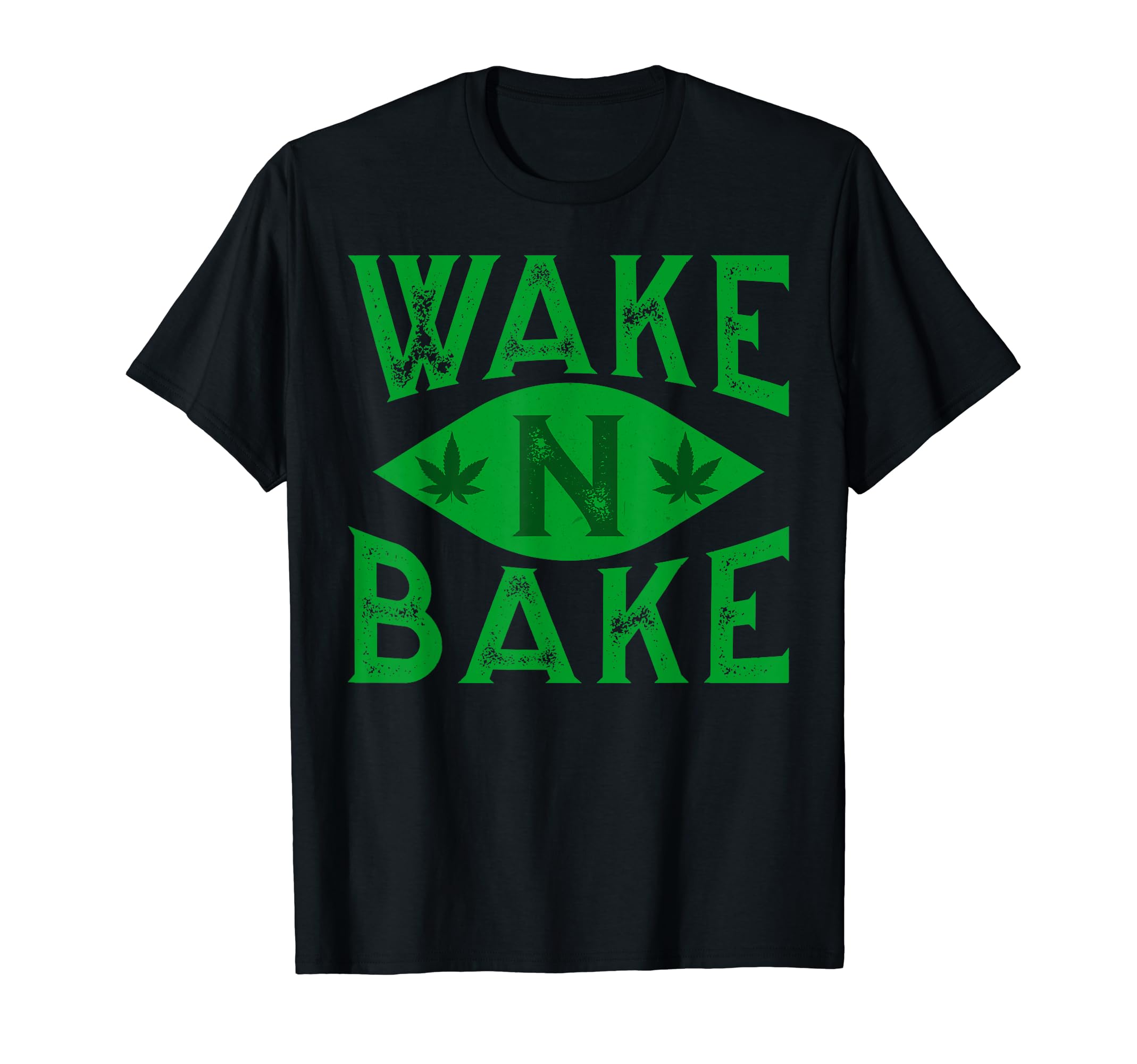 Wake N Bake Weed Funny Cannabis Marijuana T-Shirt