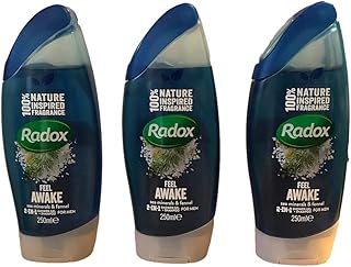 Radox Feel Awake for Men 2-in-1 Shower Gel & Shampoo 250ml (3 Pack)