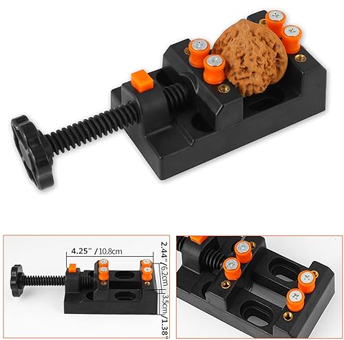 Miniatura 6 de Hakkin Kit de 32 taladros manuales para fabricación de joyas, taladro HSS de 0.031-0.118 in, abrazadera de tallado y taladros de PCB, prensa manual