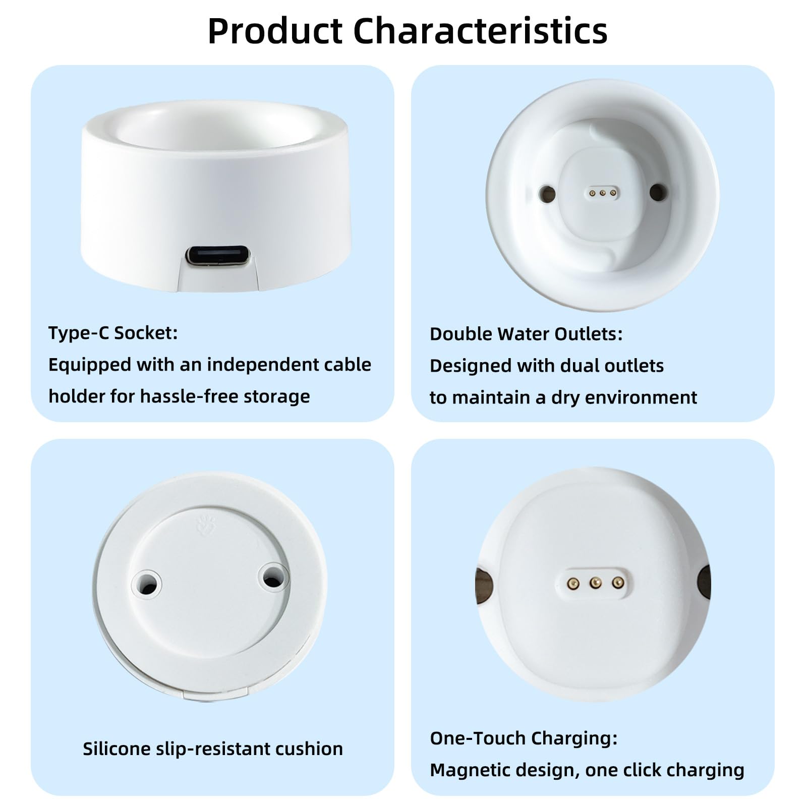 Base de carga para cepillos de dientes Laifen, base de cargador de cepillo de dientes eléctrico y soporte adecuado para LFTB01-S/LFTB01-P/LFTB01-A, incluye cable USB C y adaptador. (blanco)