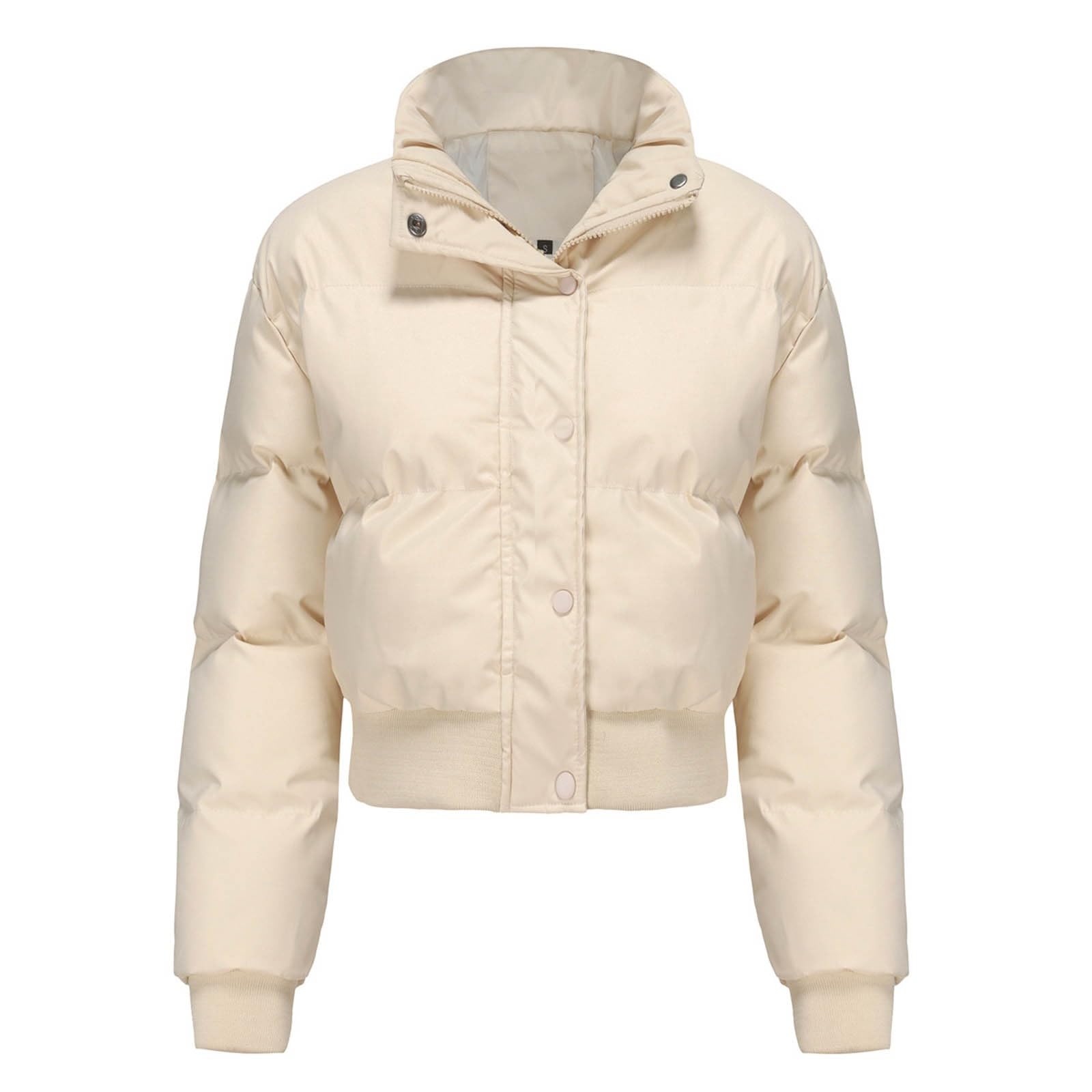 Chaqueta Mujer Abrigo Entretiempo Invierno Cazadora Plumiferos，Abrigo corto femenino cuello casual holgado manga larga para clima frío con capucha y pelo sintético