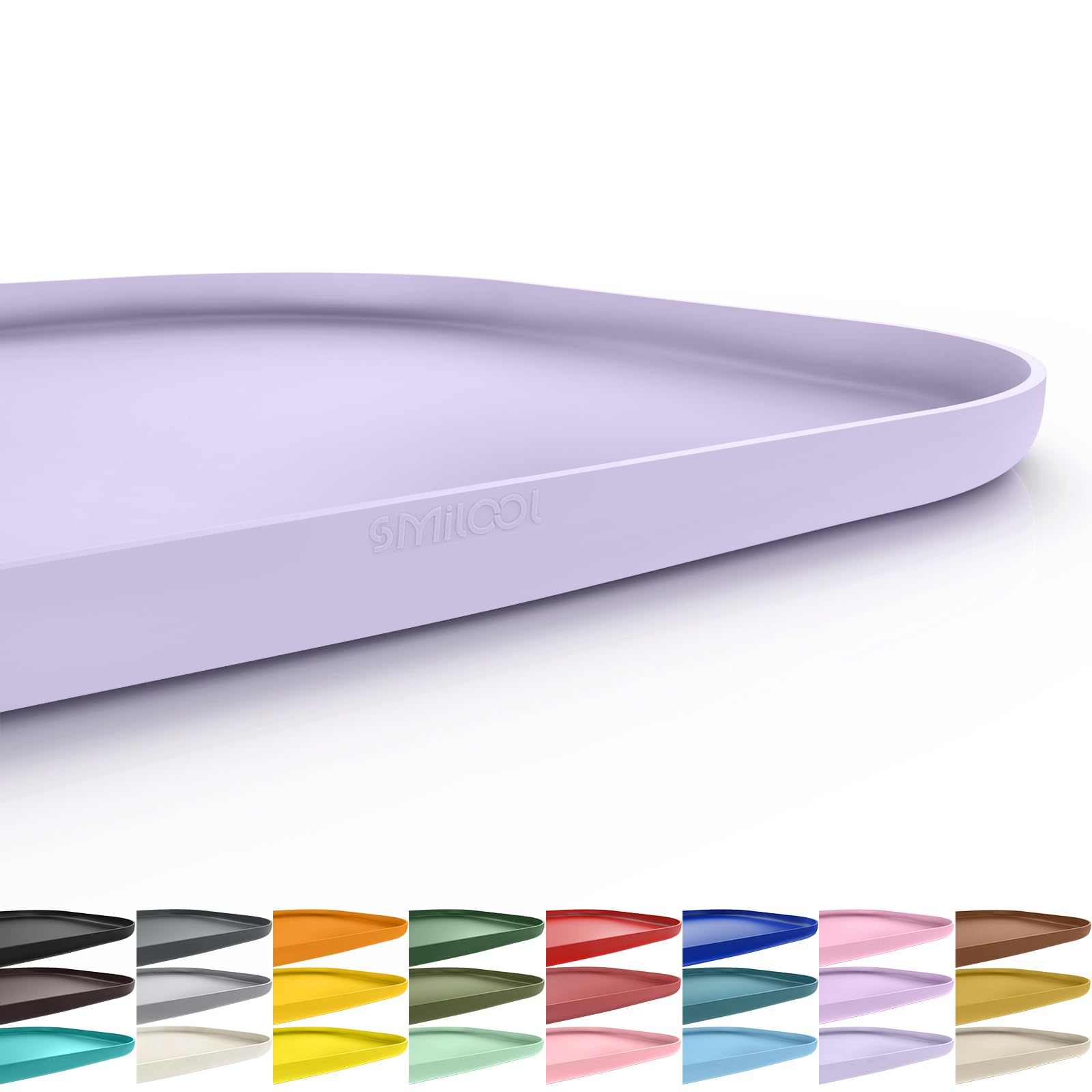 SMILOOL Waterproof Silicone Pet Food Mat with Raised Edge for Dog & Cat โ image 1