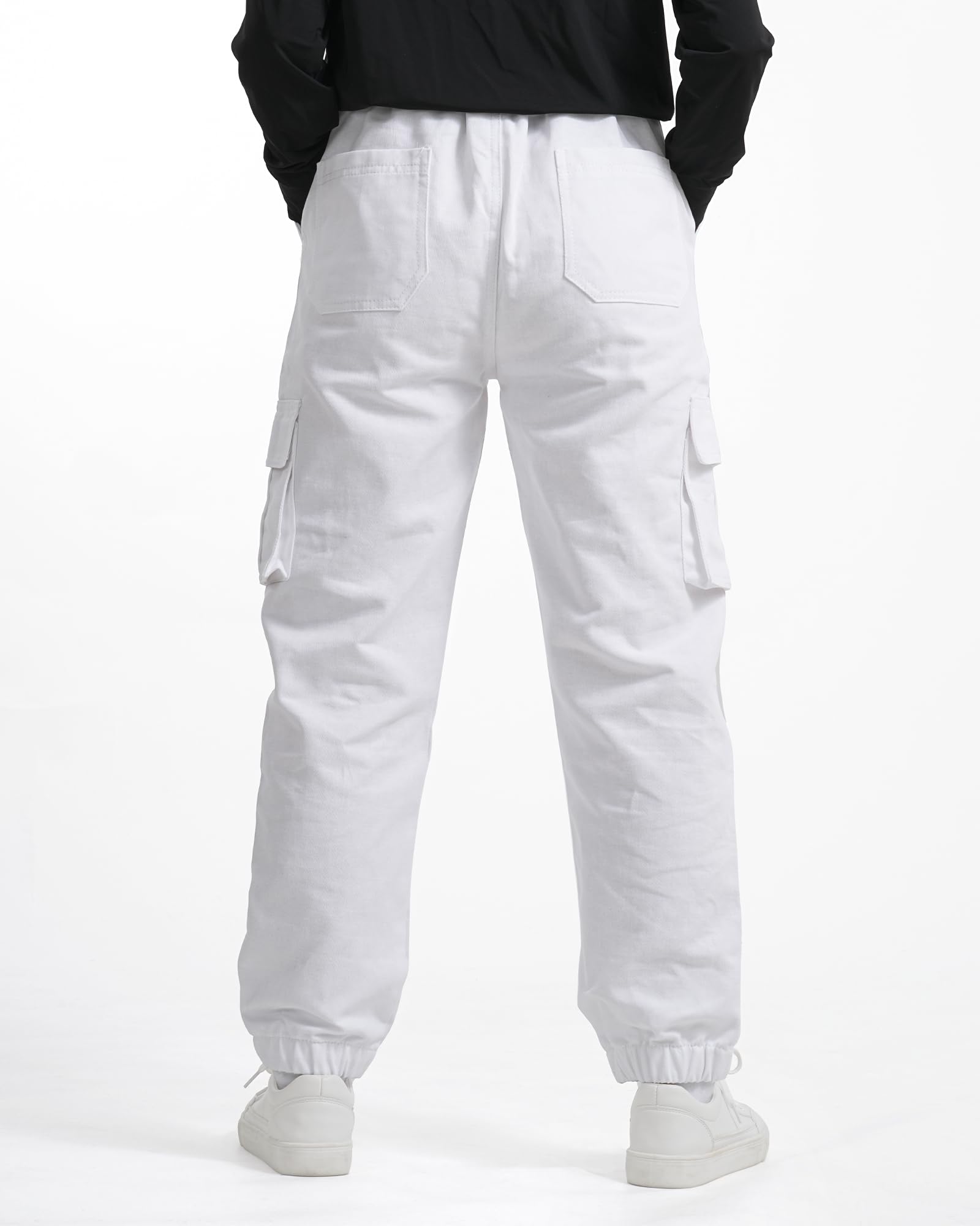 KEREDA Pantalon Cargo pour garçon - Pantalon de Jogging - Pantalon Cargo - 134-176