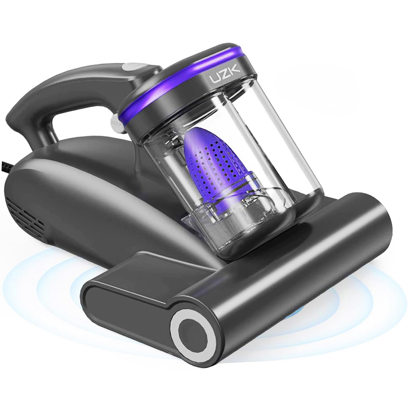 Photo 1 of Bed Vacuum Cleaner Mattress Vacuum Cleaner,16Kpa Powerful Handheld Vacuums with UV-C Light & Double Dust Cup & High Heating & Ultrasonic & HEPA Filter for Bed Sofa(Corded,Black Blue)