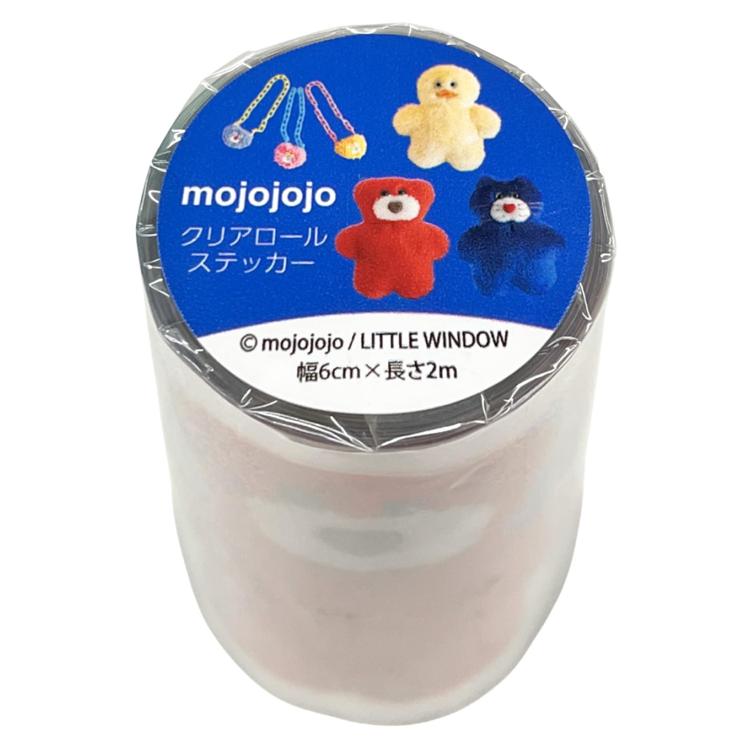 Amazon | mojojojo クリアロールステッカー (対象年齢6歳以上