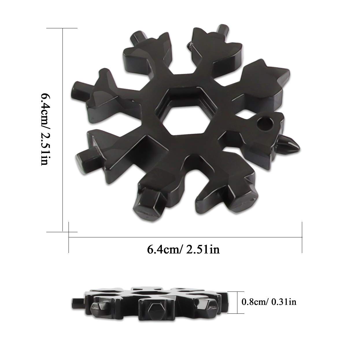 Lot De 4 Outils Multifonctions 18 En 1 En Acier Inoxydable - Flocon De