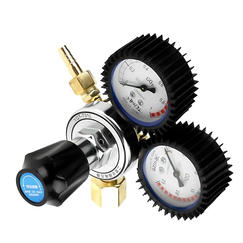 G58 regulador de presión de CO2, regulador de botella de gas, reductor de presión de soldadura de dióxido de carbono para soldadura de gas, corte,