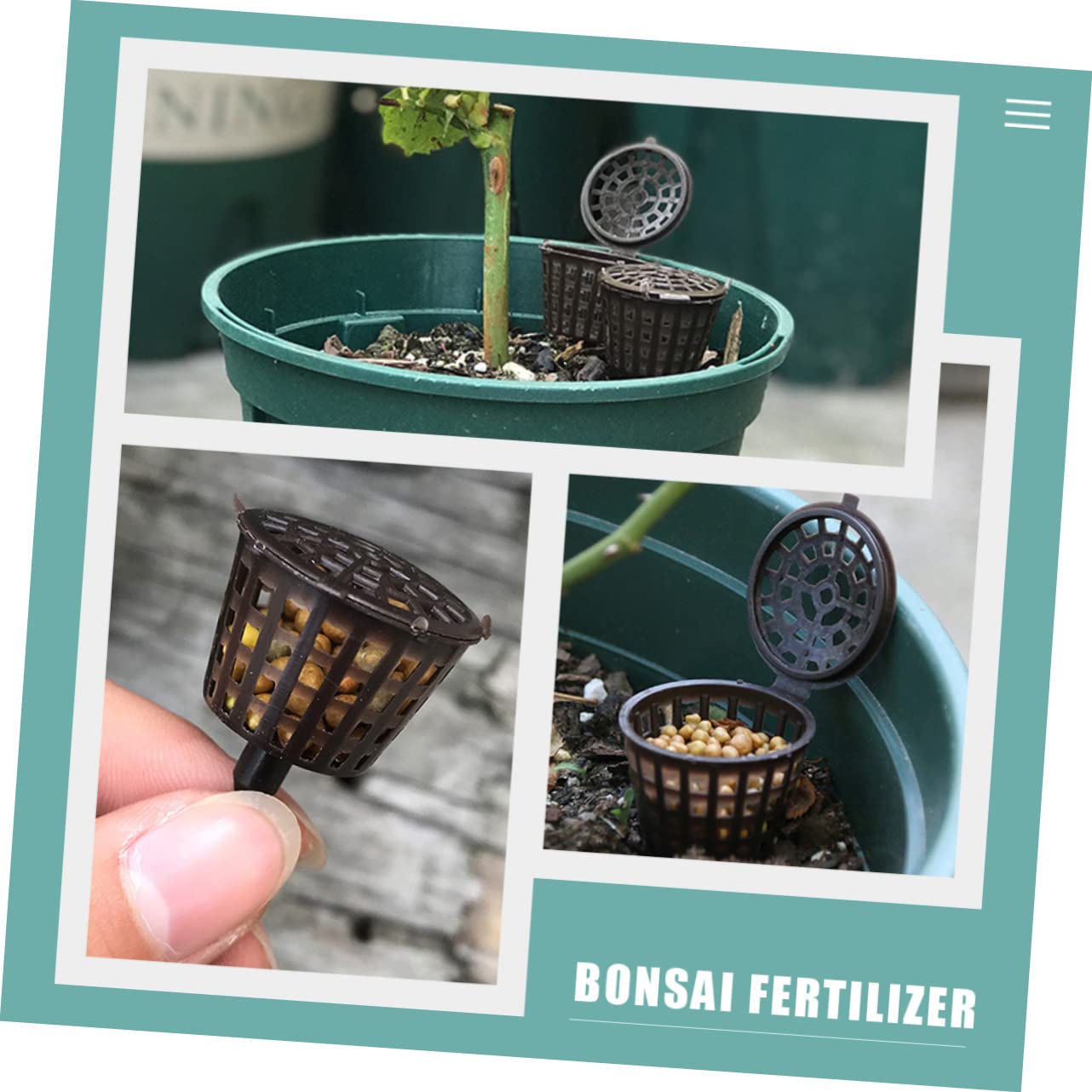 POPETPOP 150pièces Boîtes De Fertilisation Avec Couvercle Conteneurs Réutilisables Pour Engrais De Bonsai Et Plantes