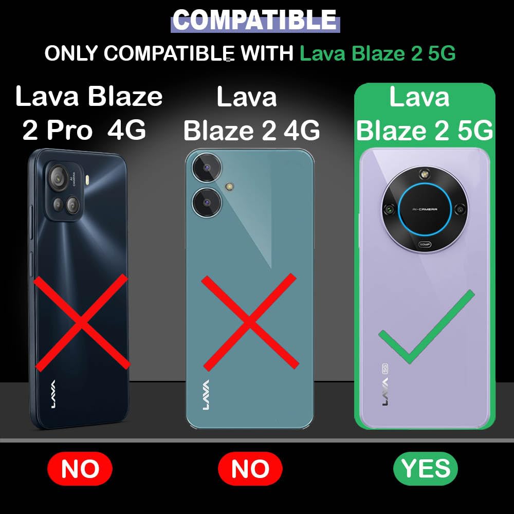 Lava Blaze 2 5G Flip Cover - Premium Leather -2 Lava Blaze 2 5G Flip Cover - Premium Leather -2