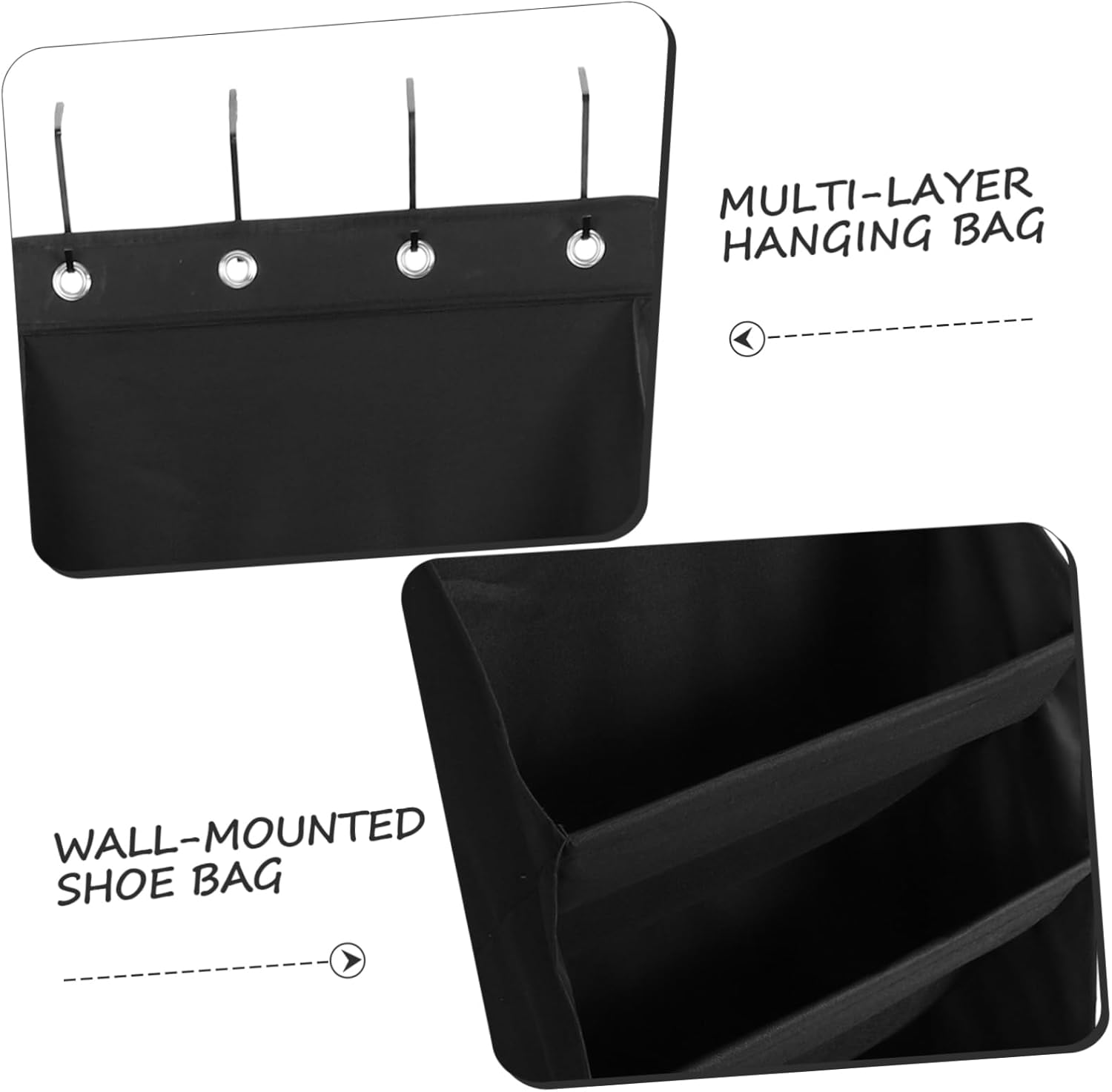 Cabilock Over Door Shoe Bag Organizer Multi Function Hanging Storage Pouch for Shoes Hats and Accessories Stylish Wall Mounted Organizer for Home and Travel