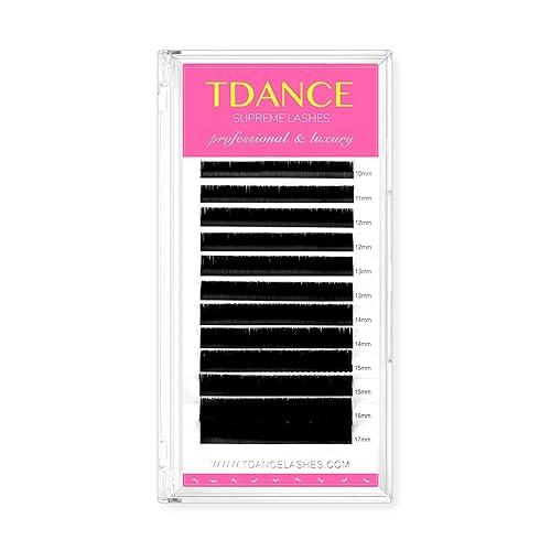 Miniatura 2 de TDANCE Easy Fans - Extensiones de pestañas rizadas CC de 0.002 in de grosor de 0.315-0.591 in + pestañas clásicas D, grosor de 0.05 a 0.669 in