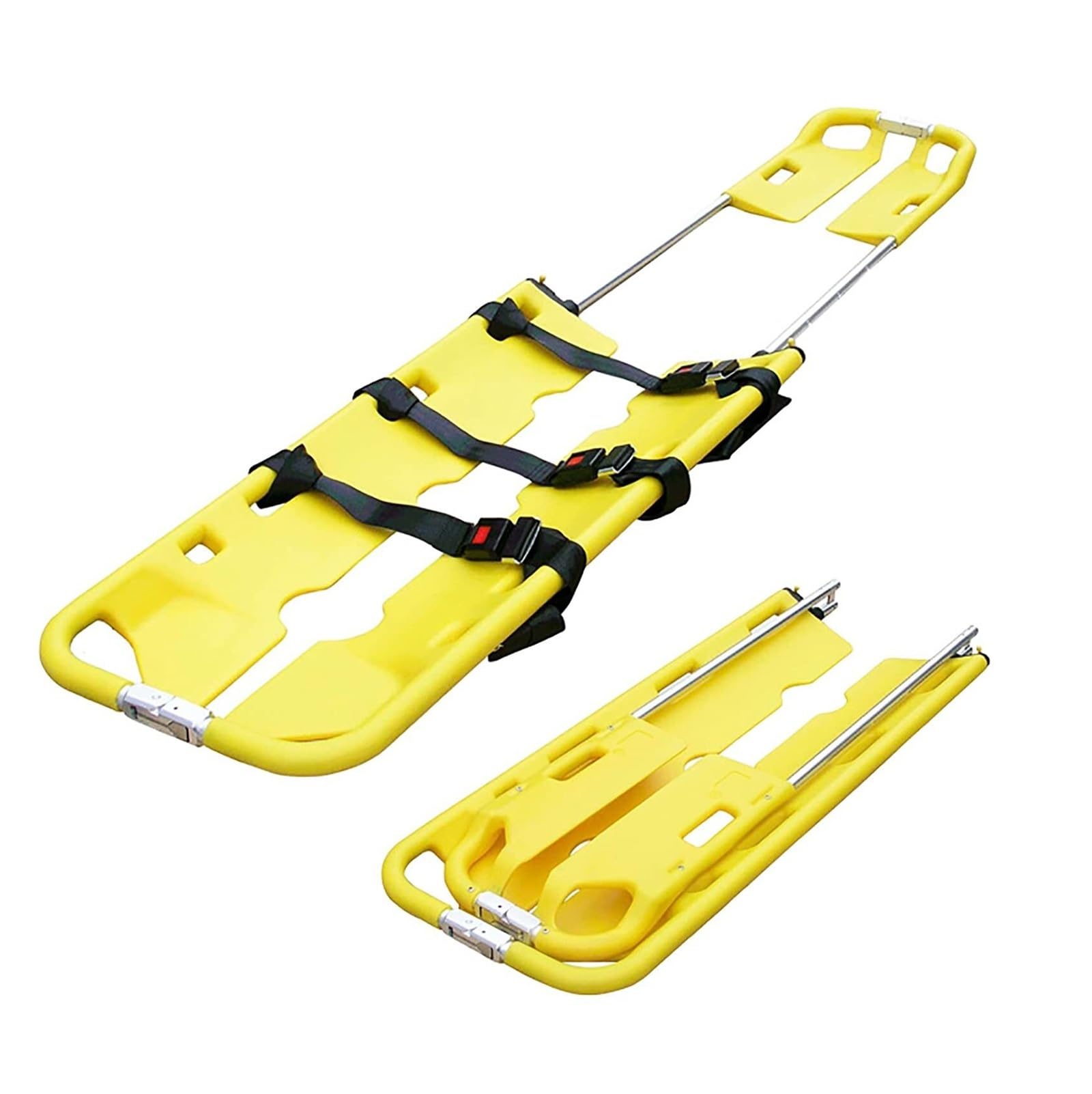 SWENEEN Folding Compact Portable Stretcher,Portable Folding Stretcher,Simple Lightweight Retractable Scoop Stretcher,Multifunctional Emergency Stretcher,
