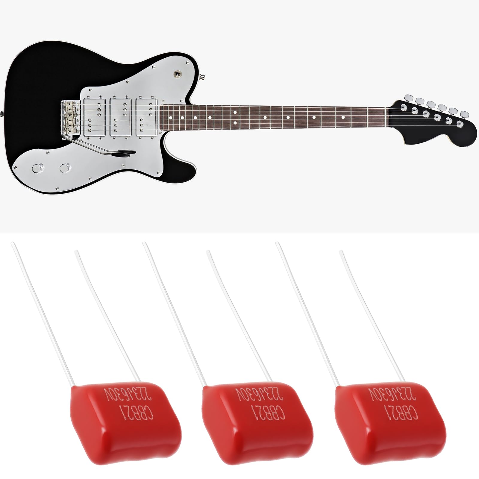 Create idea 10pcs Guitar Tone Pot Capacitor Compatible with Fender Stratocaster Compatible with Telecaster - Image 2