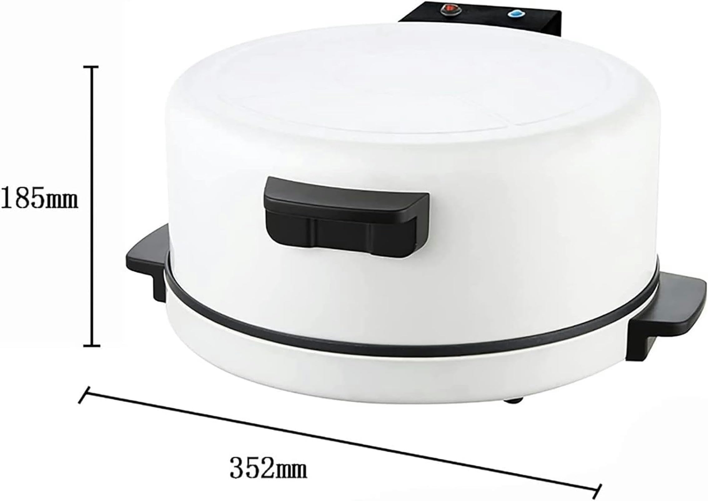 Forno Elettrico per pizzaioli 2000W, griglia Antiaderente riscaldante Veloce con Controllo temporaneo, Ideale per la tostatura e la Cottura della Cucina Domestica