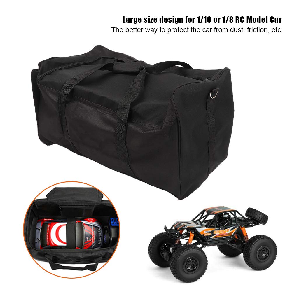 Torba do przechowywania RC, składana czarna torba do przechowywania samochodu RC na 1/10 lub 1/8 Drift Car RC Crawler, Czarny, L, przypadkowy