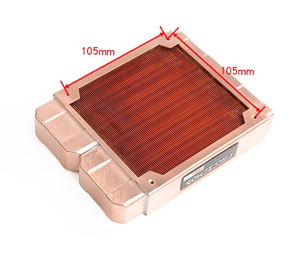 Amazon.co.jp: 純銅ラジエーター 120mm PC 水冷クーラー ヒートシンク