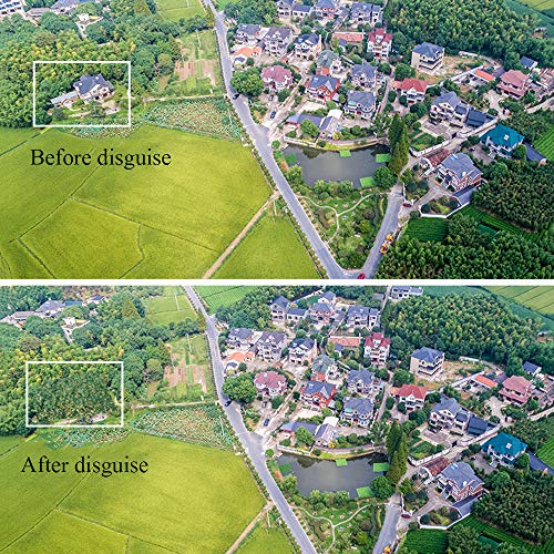 XHSSF Zweischichtiges Tarnnetz Dschungel im Freien Schattierung Camouflage Netz Sichtschutz Schattierung Sichtschutz… – Bild 3