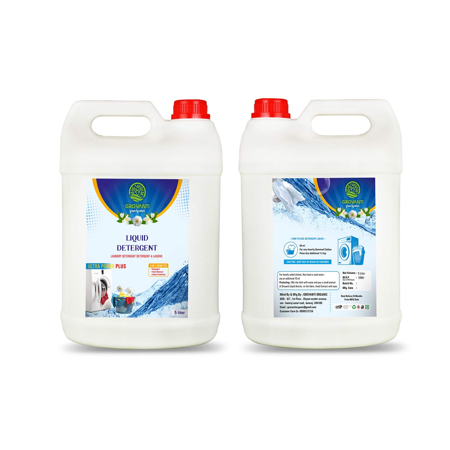 Buy Grovanti Ultra Liquid Detergent 10 Liter Laundry Liquid for