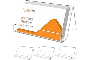 MaxGear Acrylic Business Card Holder - Keep Your Business Cards Organized and Professional