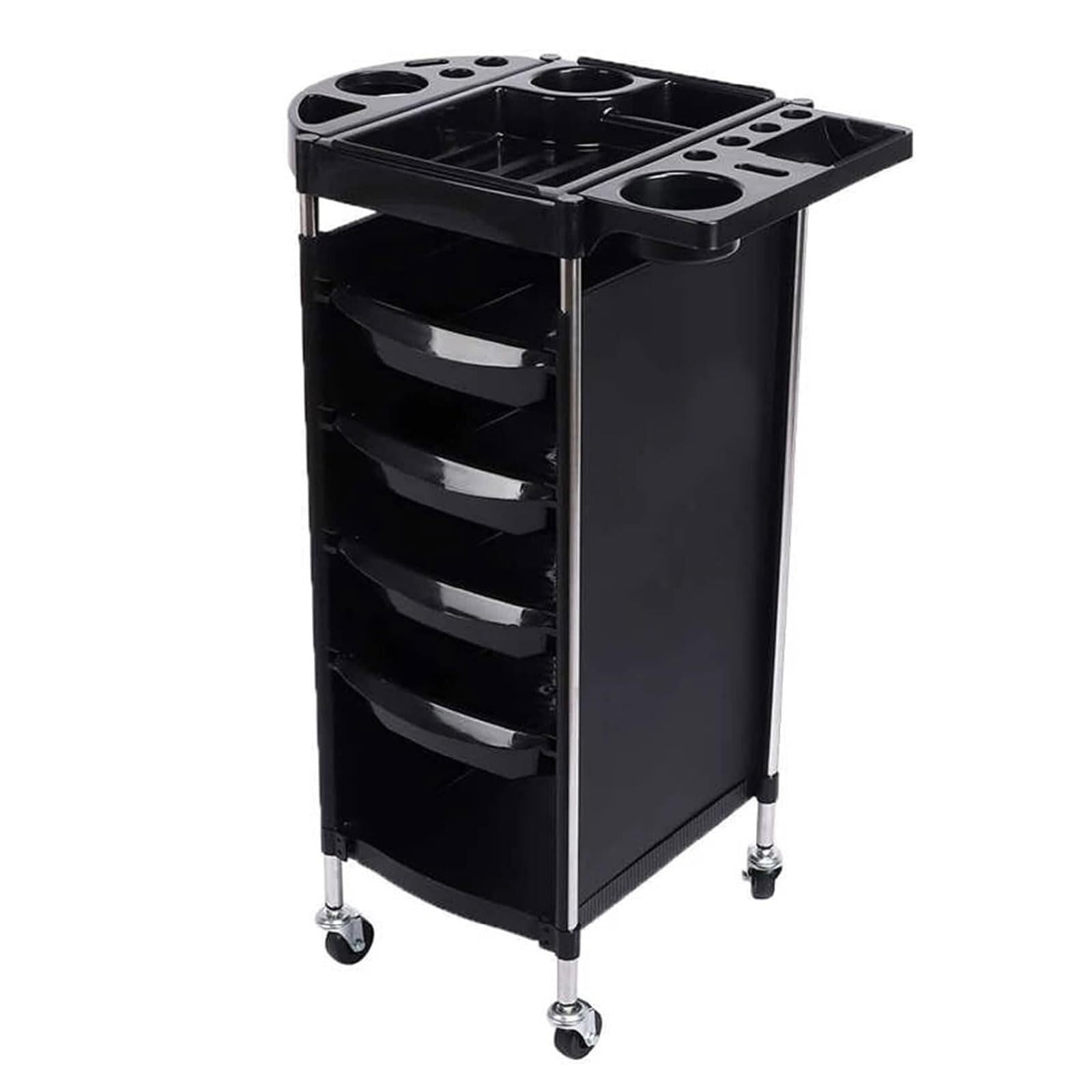Carrito de 6 niveles para esteticista con ruedas giratorias, bandeja de tatuajes, peluquería, carrito de almacenamiento de belleza para clínica, spa