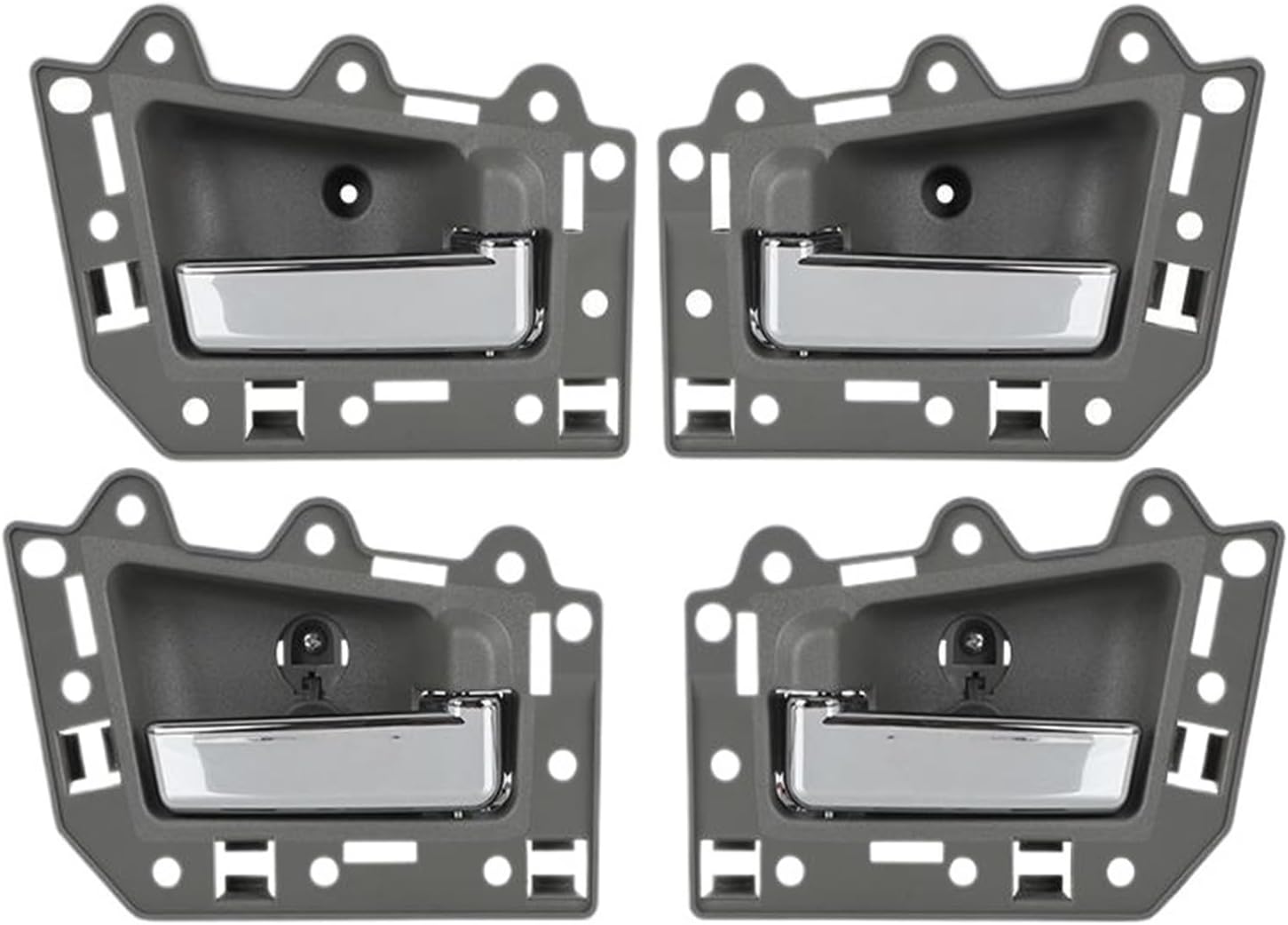 Grab Handles Car Interior Door Handle Fit for Jeep Grand Cherokee 2005 2006 2007 2008 2009 2010 2011 Universal(2xChrome Rear Pair)