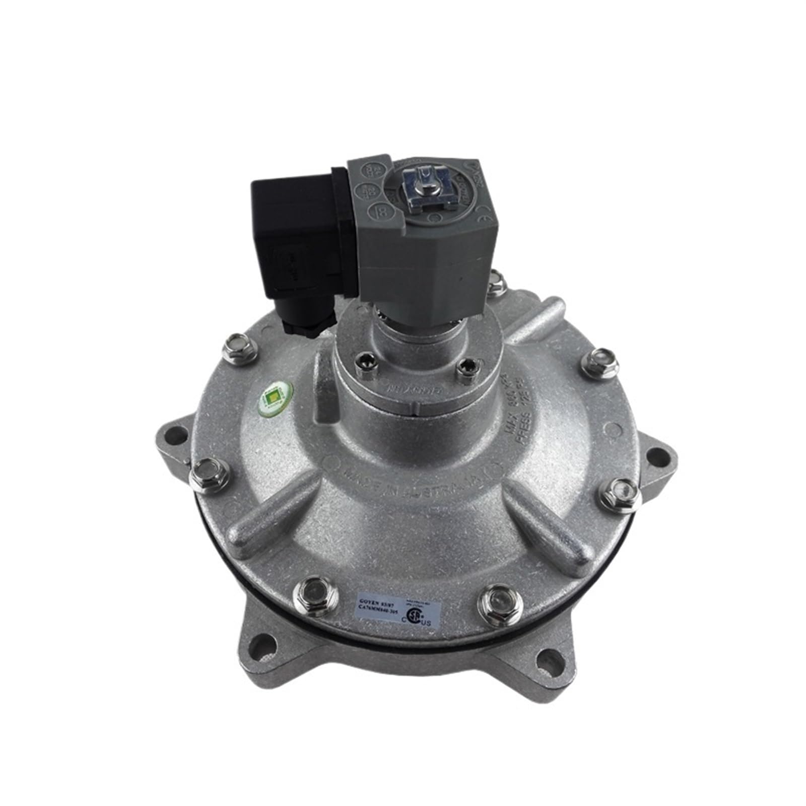 Vanne CA76MM grand débit 3 pouces en aluminium AC220V à réponse instantanée