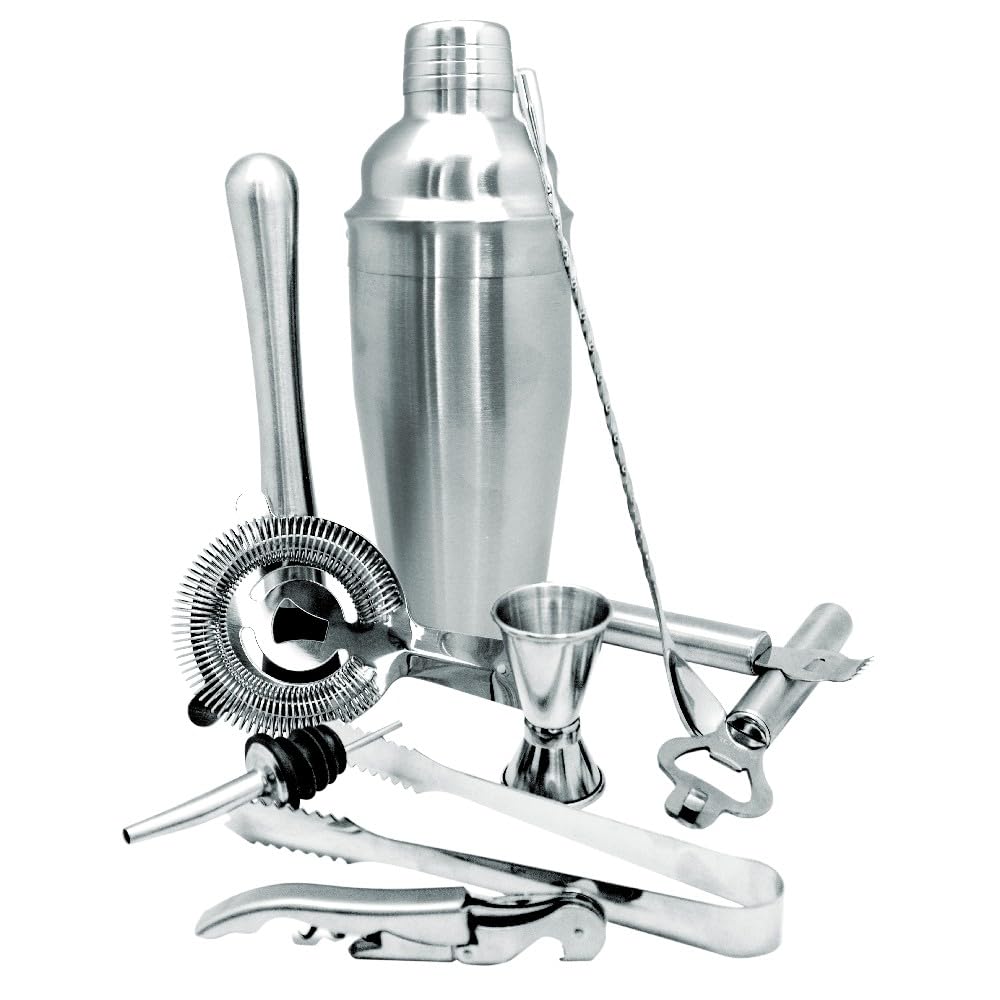 Vin Bouquet FIK 1432 Set Cocktail Completo con Base Bambù Kit Mixology Bartender Professionale