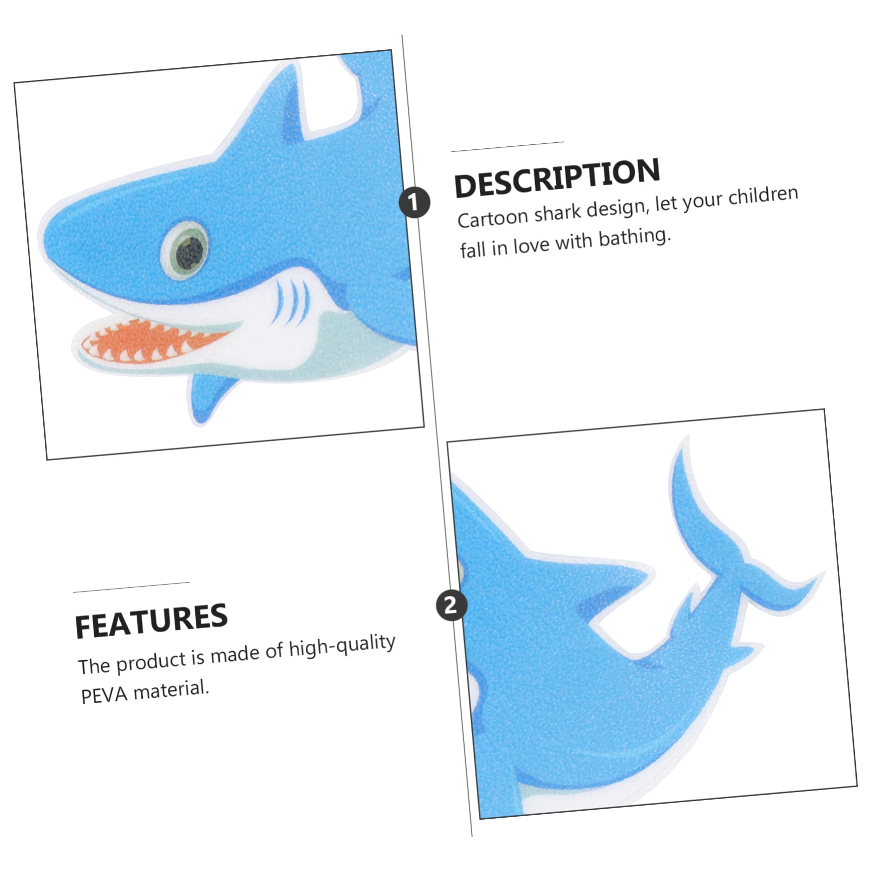 SOLUSTRE 5Pcs Non Slip Frosted Stickers for Bathroom Cartoon Organism Design Adhesive Bathtub Decals for Peva Pasters for Showers and Slippery Surfaces