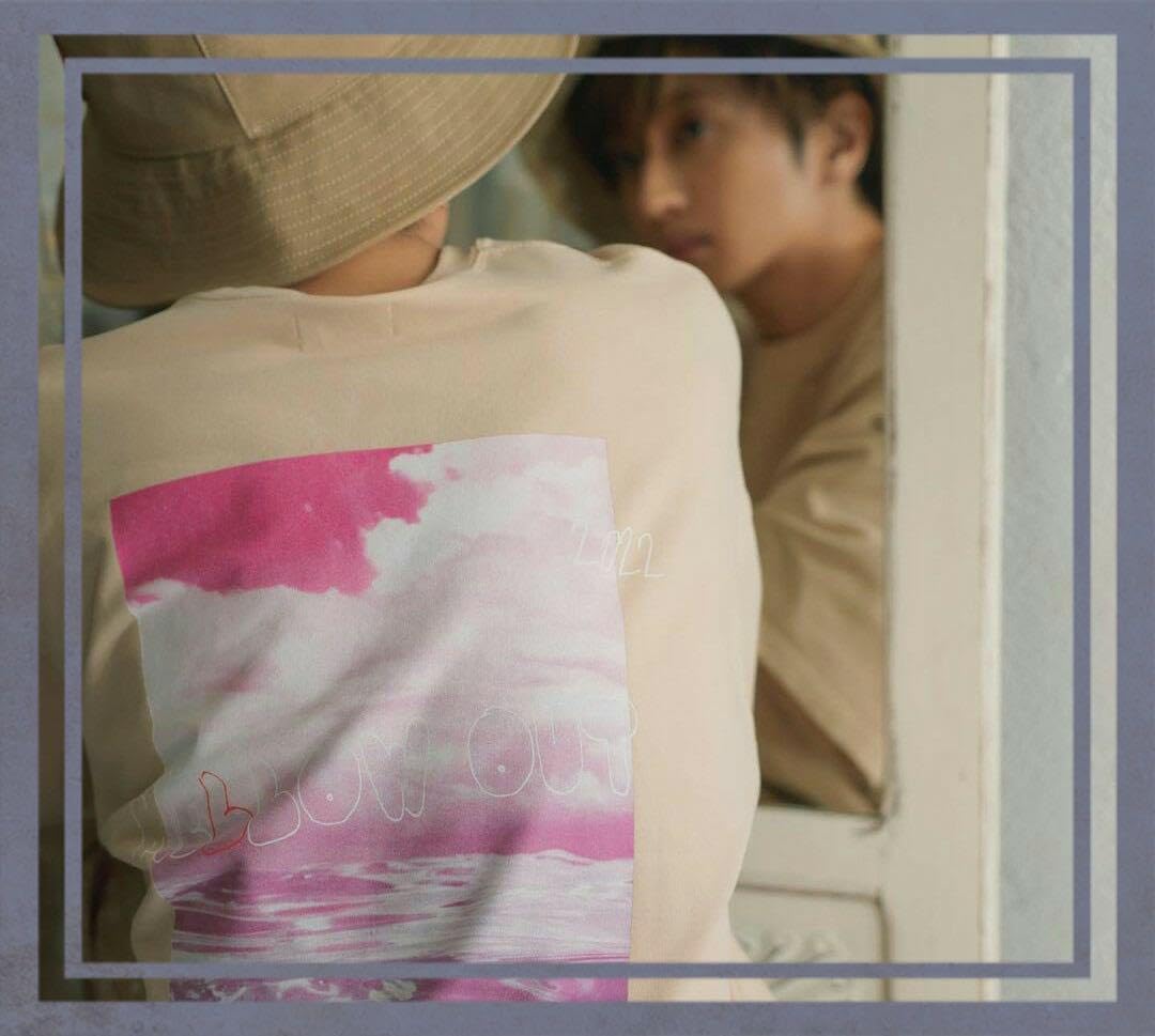 Naptime フォトプリントBIG Tシャツ (ベージュ) Naptime フォトプリントBIG Tシャツ ベージュ Nissy【Naptimeフォト