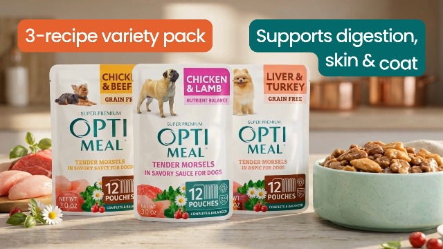 Optimeal Wet Dog Food Small Breed Variety Pack - Grain Free Recipe
