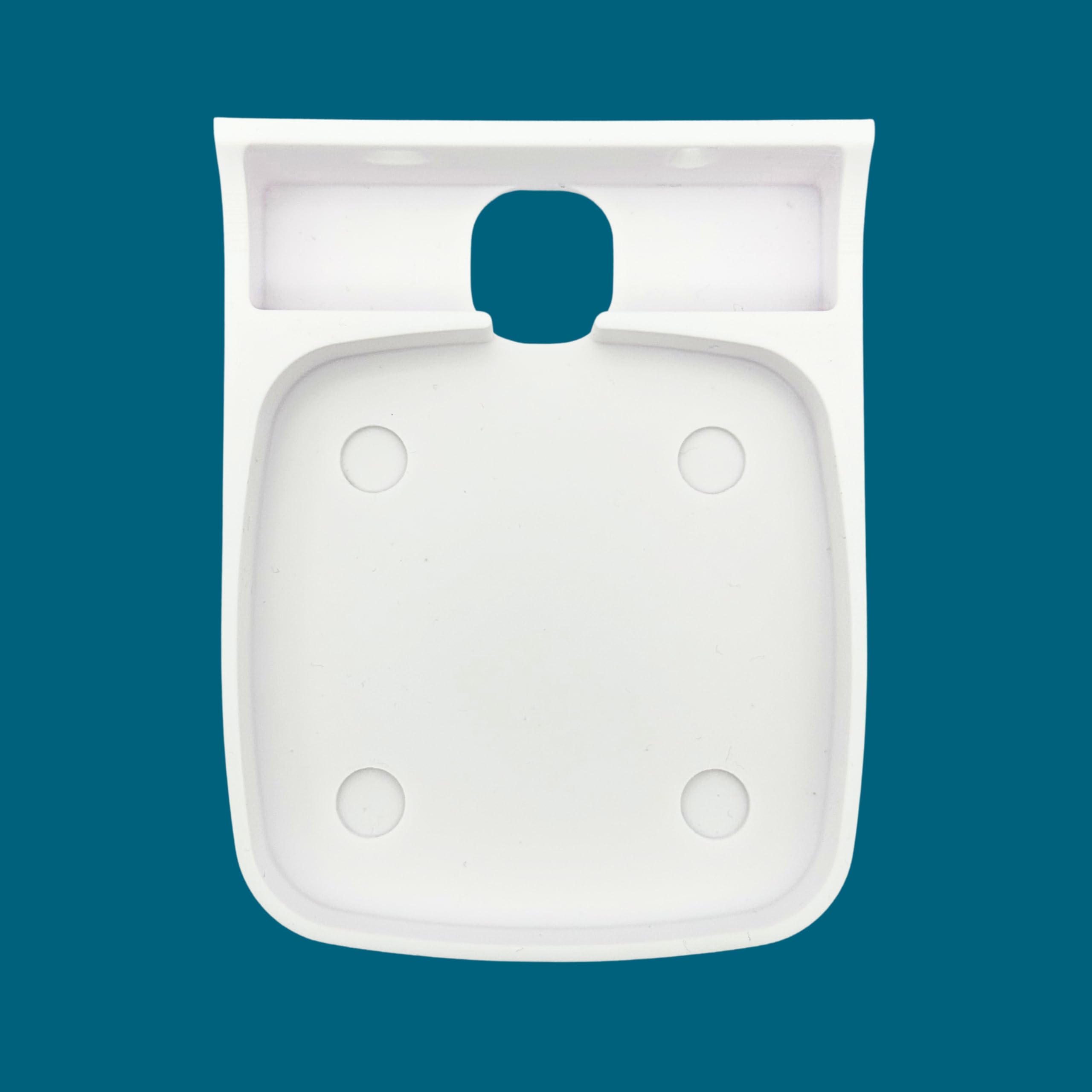Uchwyt ścienny do routera TP-Link Archer NX200 LTE WLAN 5G, montaż ścienny, tworzywo sztuczne, biały, z półką na kabel, Made in Germany