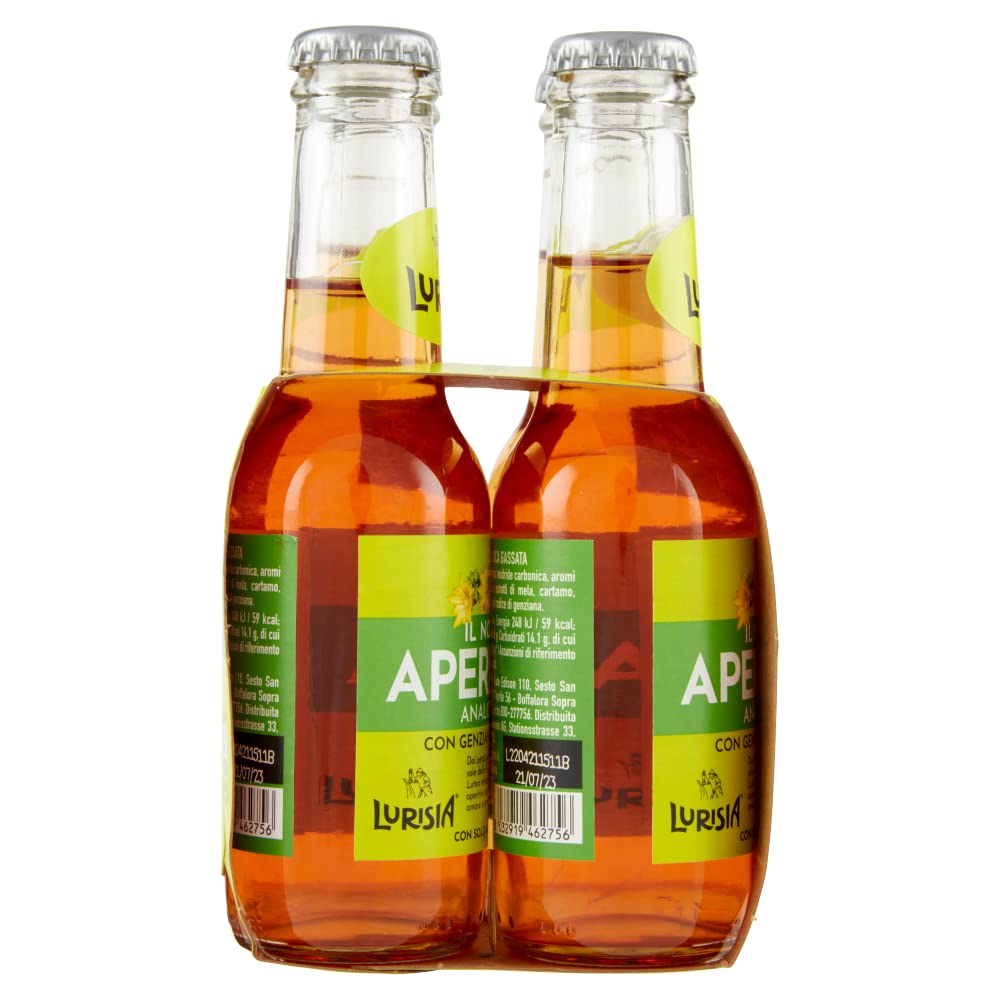 Lurisia Aperitivo Analcolico con Genziana delle Alpi Aperitivo sin alcohol con genciana alpina, 150 ml